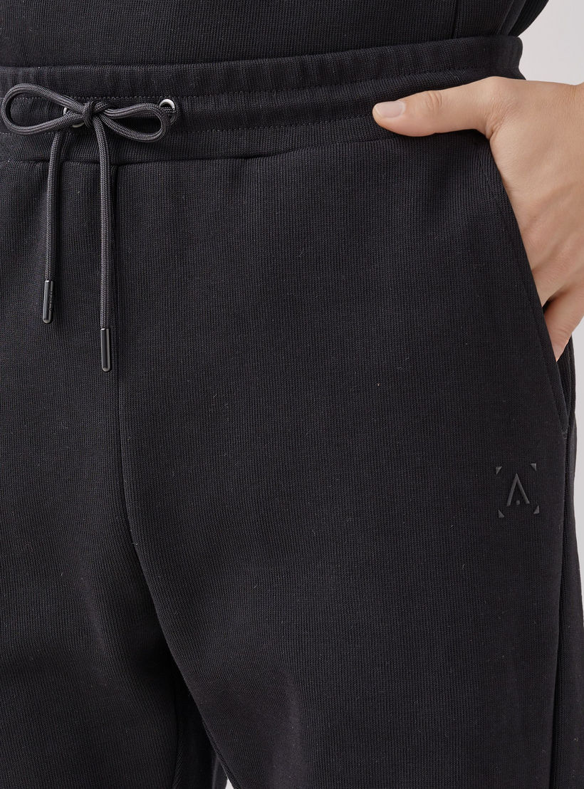 Men Regular Fit Joggers with Drawstring Waist-men-clothing-sportswearandactivewear-bottoms-joggers-image-4