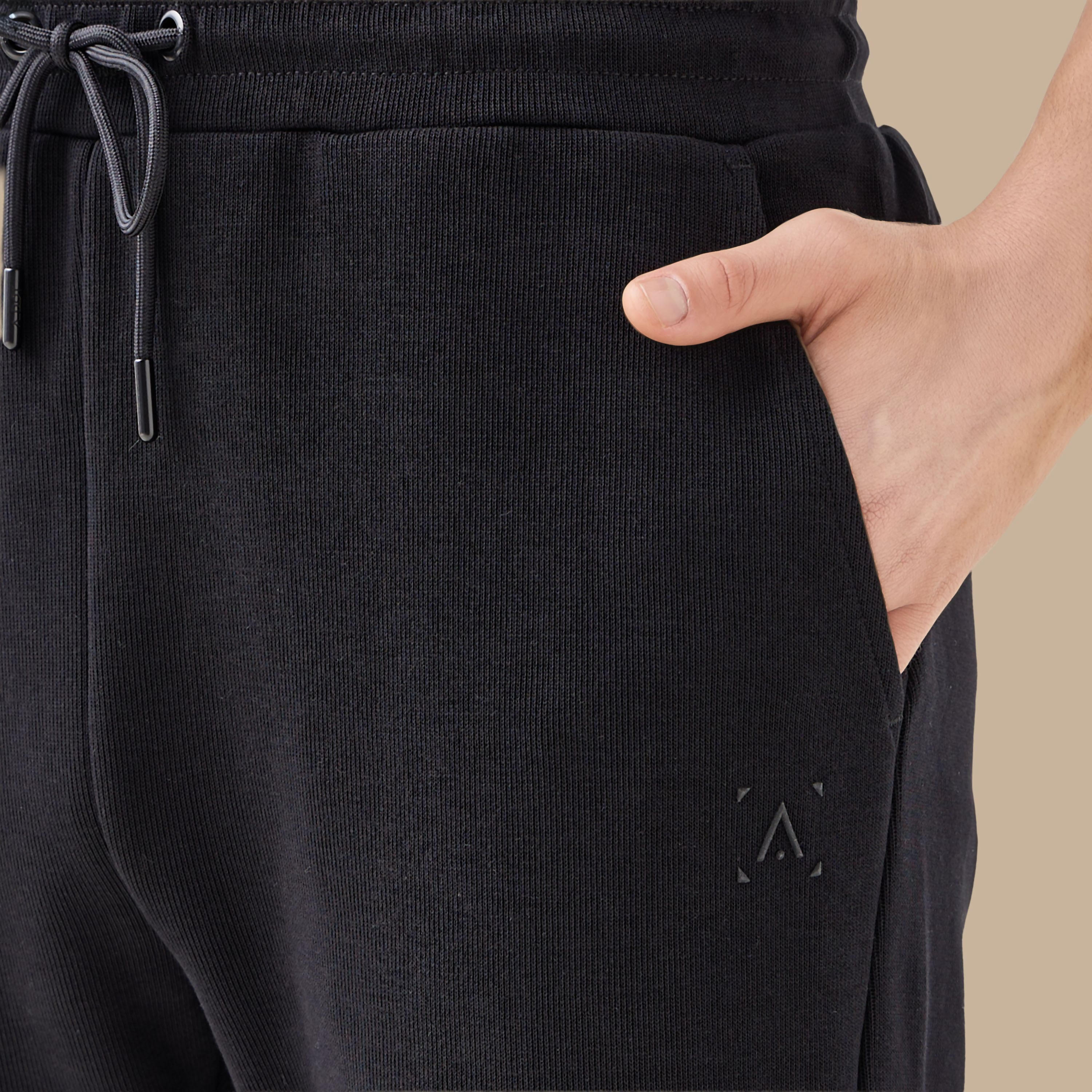 Men Regular Fit Joggers with Drawstring Waist-men-clothing-sportswearandactivewear-bottoms-joggers-image-5