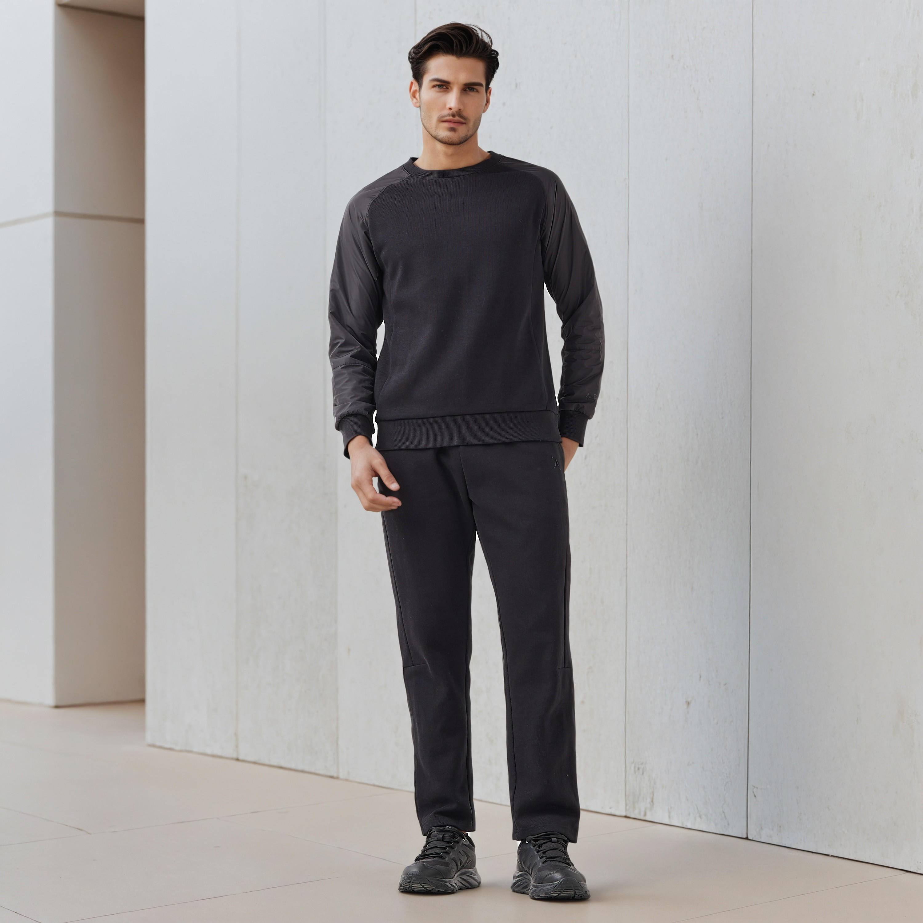 Men Raglan Sleeve Sweatshirt-men-winterwear-hoodiesandsweatshirts-image-2