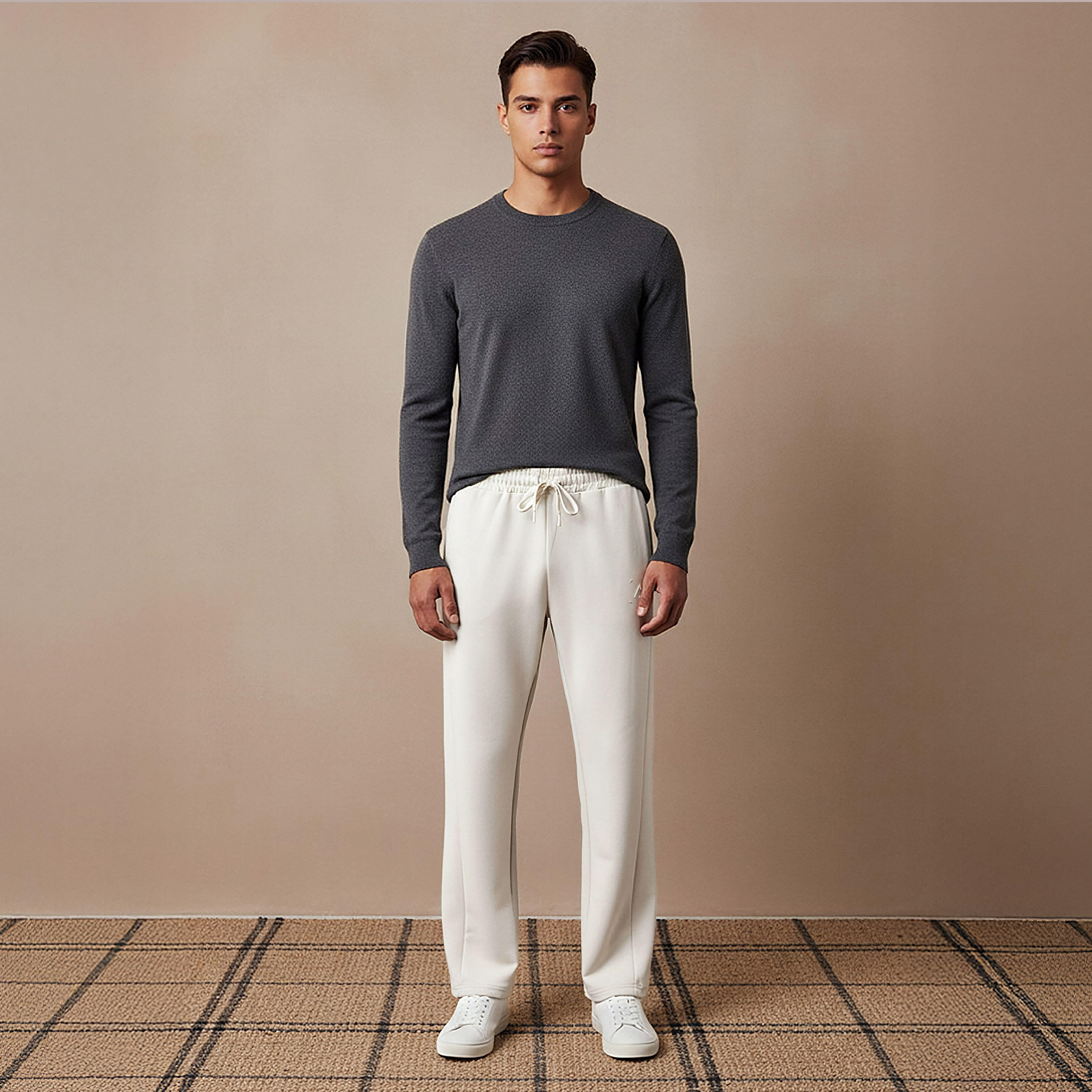 بنطلون رياضي رجالي واسع الساق برباط خصر-men-clothing-sportswearandactivewear-tracksuits-image-2