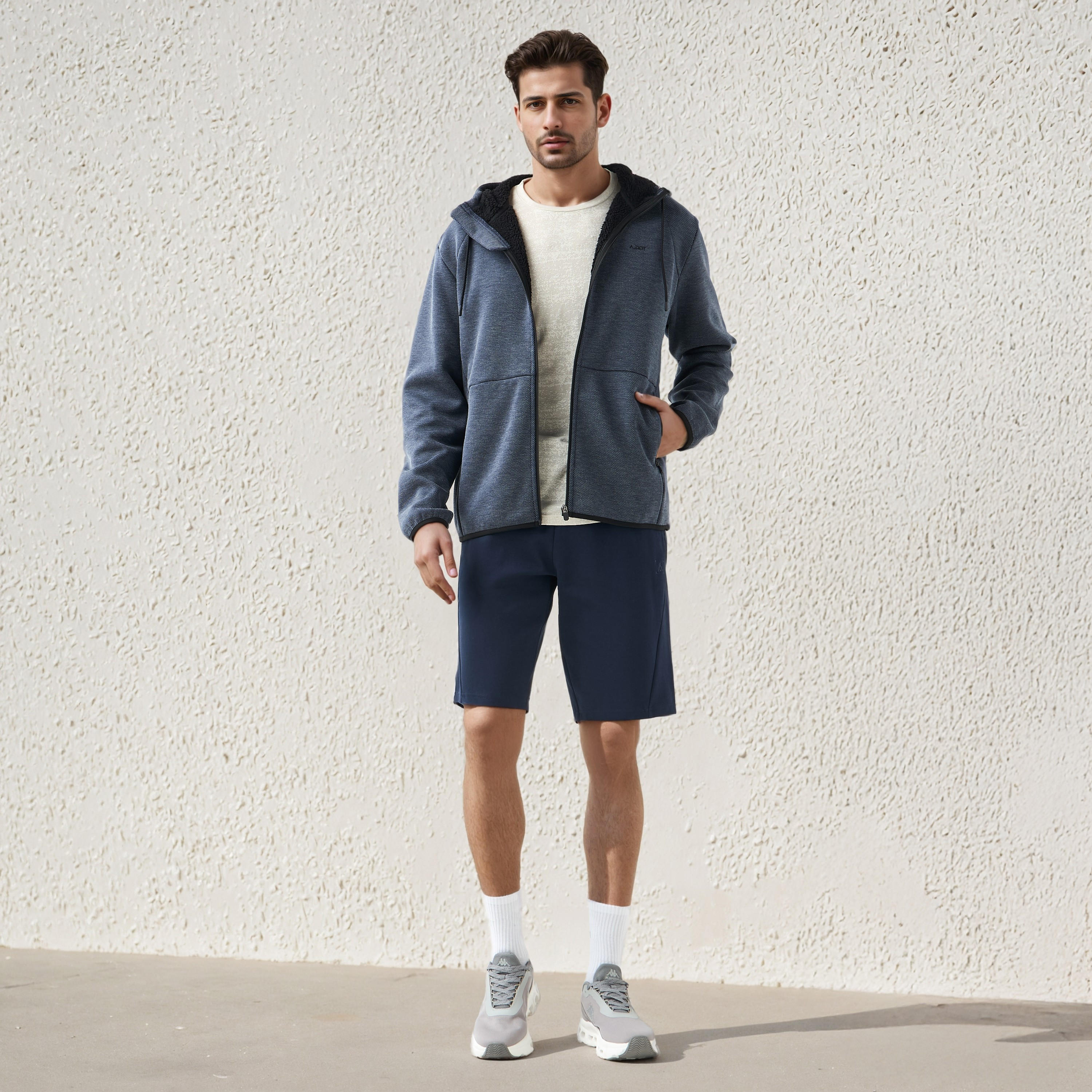 Panel Detail Performance Shorts with Drawstring Waist-men-clothing-bottoms-shorts-image-2