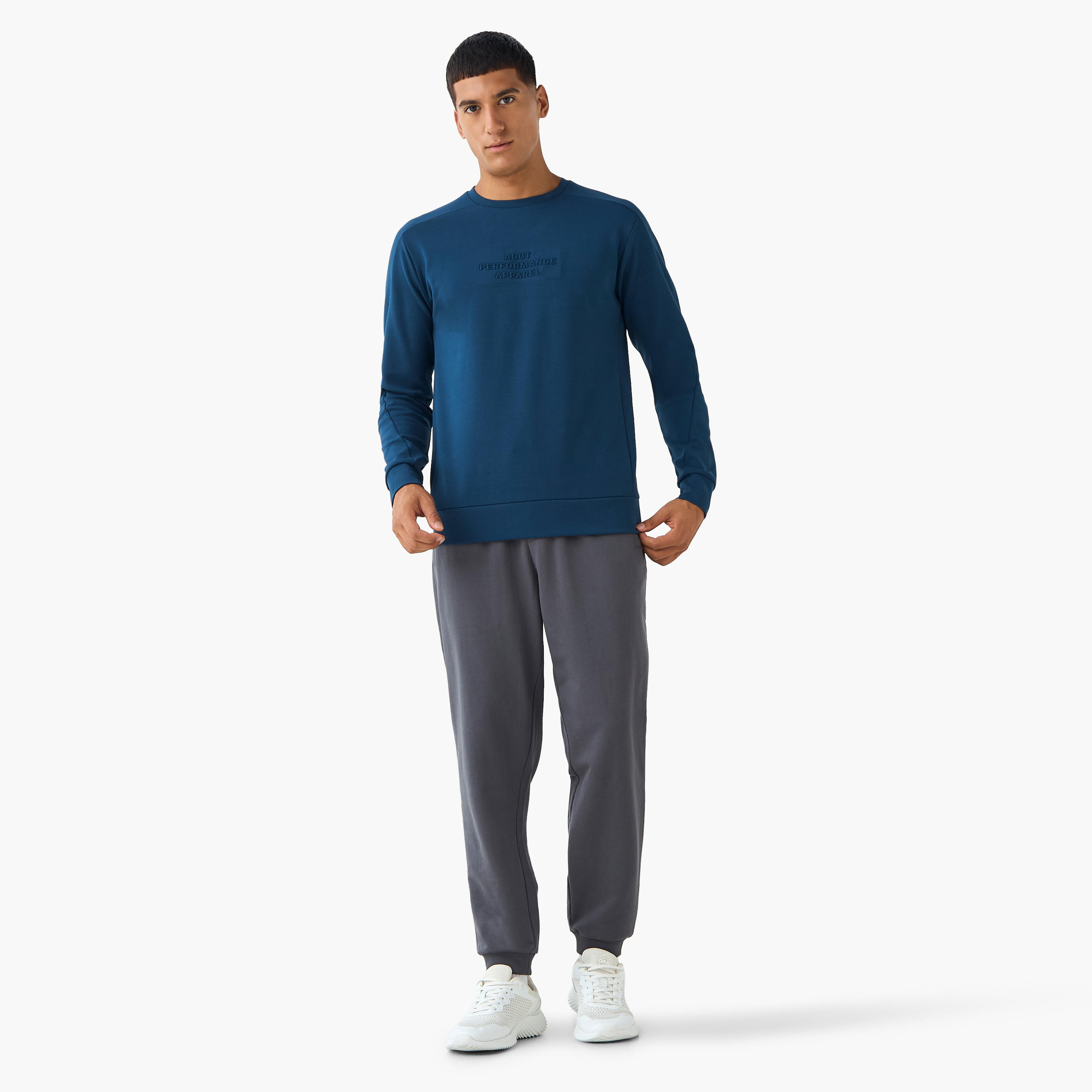 بنطلون رياضي بقصة عادية ورباط خصر للرجال-men-clothing-sportswearandactivewear-bottoms-joggers-image-3