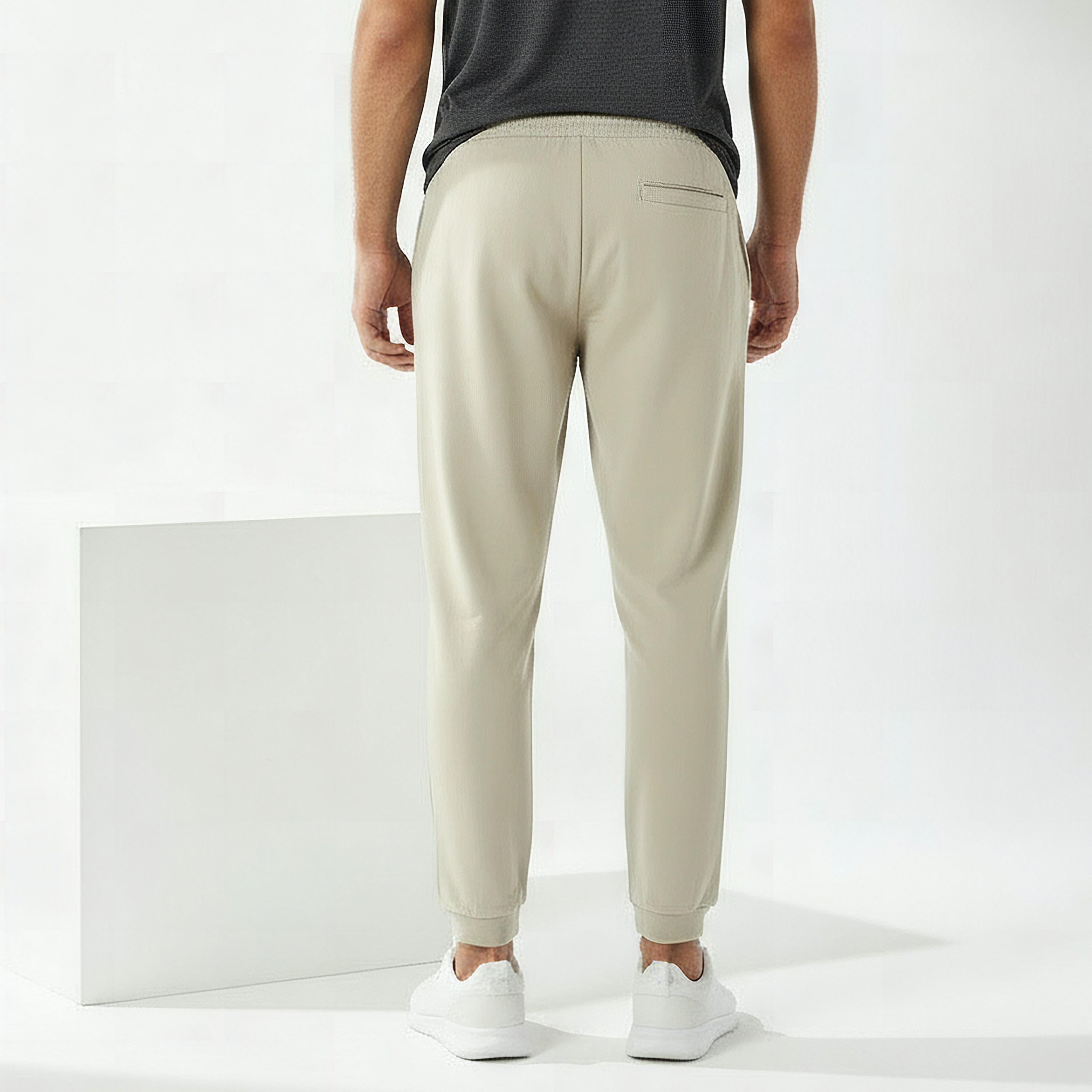 Men Regular Fit Joggers with Drawstring Waist-men-clothing-sportswearandactivewear-bottoms-joggers-image-4
