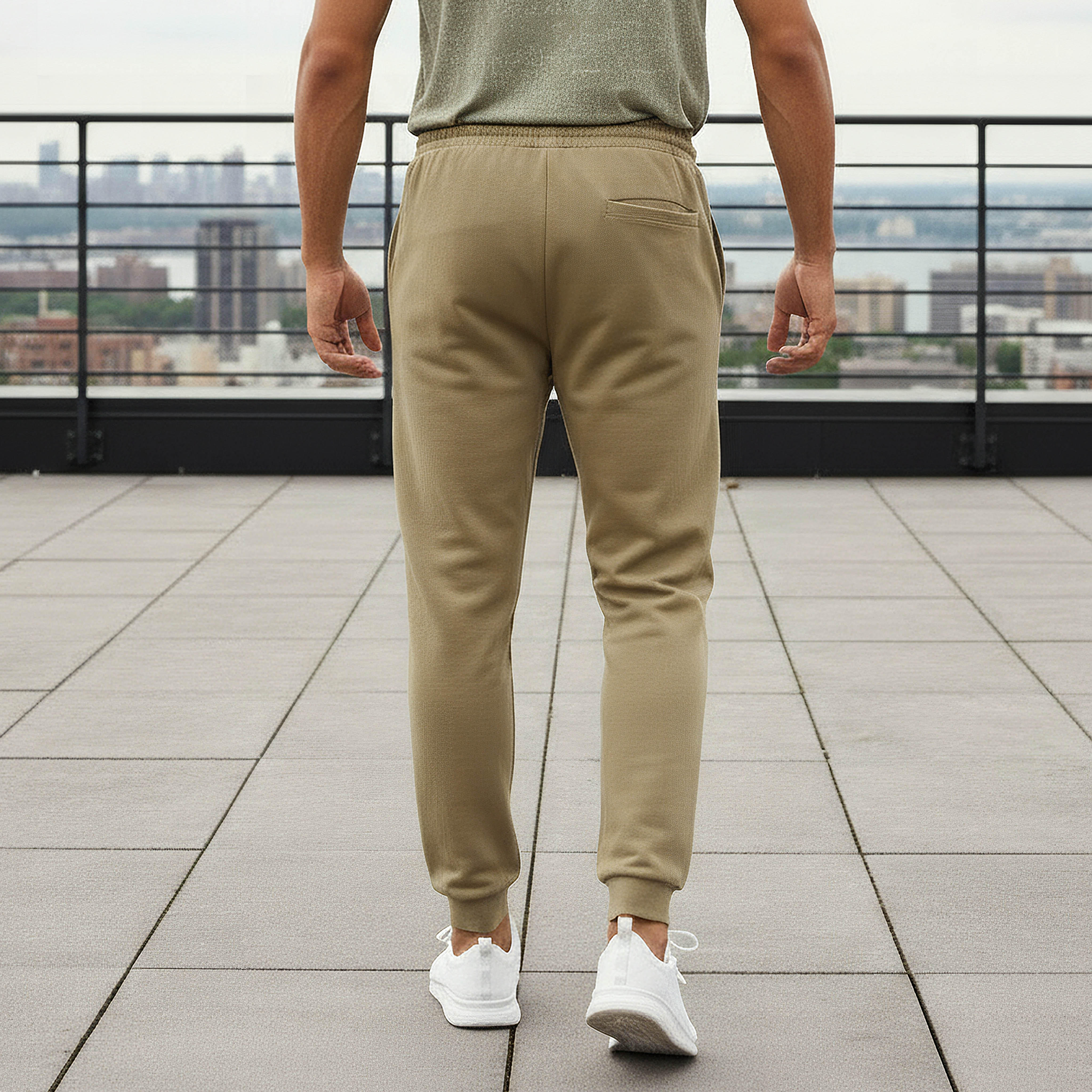 Men Regular Fit Joggers with Drawstring Waist-men-clothing-sportswearandactivewear-bottoms-joggers-image-3