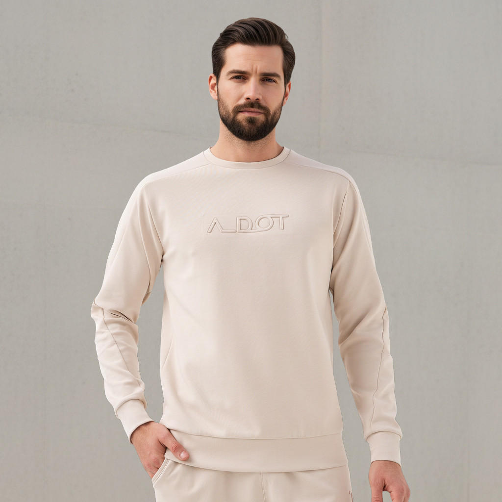 Men Performance Embossed Sweatshirt-men-winterwear-hoodiesandsweatshirts-image-1