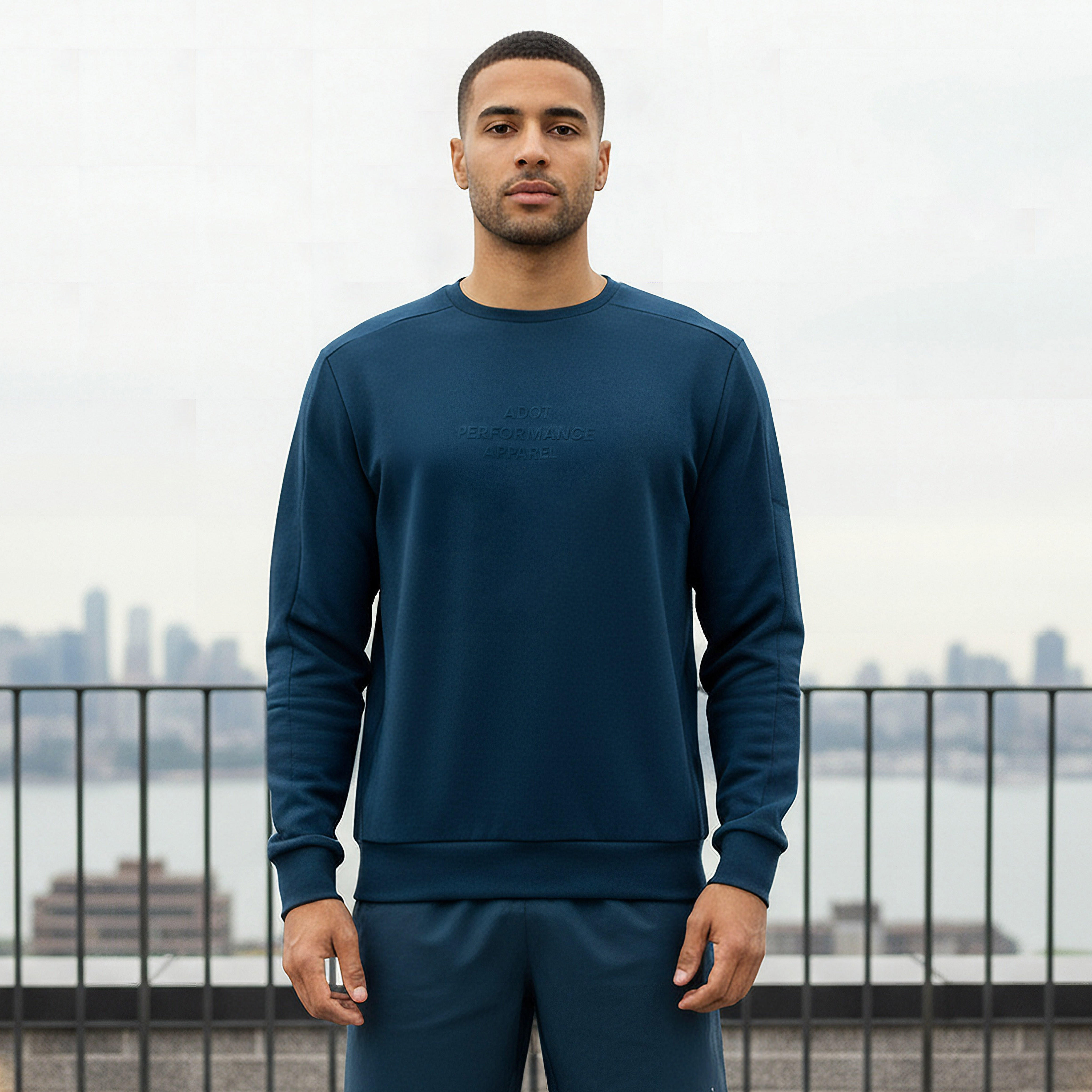 Men Performance Embossed Sweatshirt-men-winterwear-hoodiesandsweatshirts-image-1