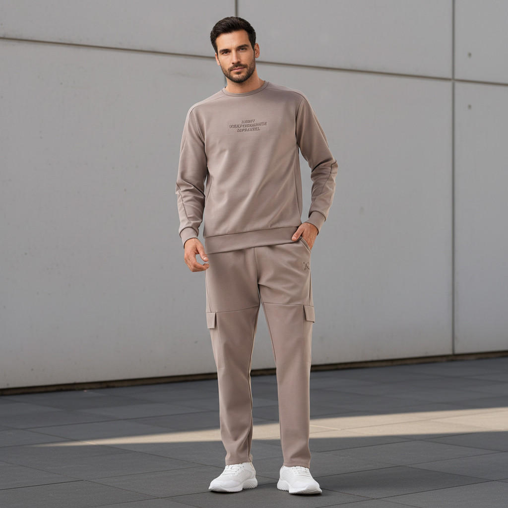 Men Regular Fit Cargo Joggers with Pockets-men-clothing-sportswearandactivewear-bottoms-joggers-image-2