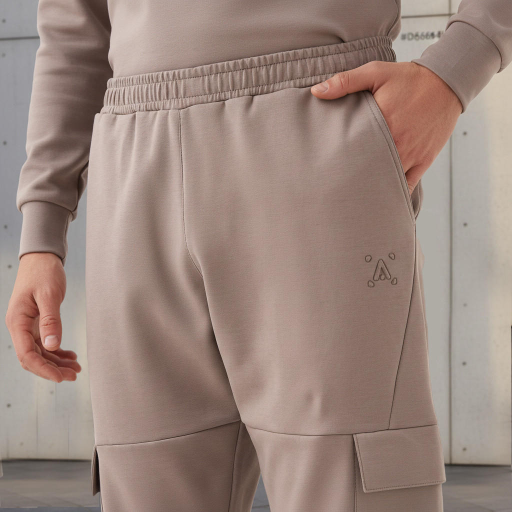 Men Regular Fit Cargo Joggers with Pockets-men-clothing-sportswearandactivewear-bottoms-joggers-image-4