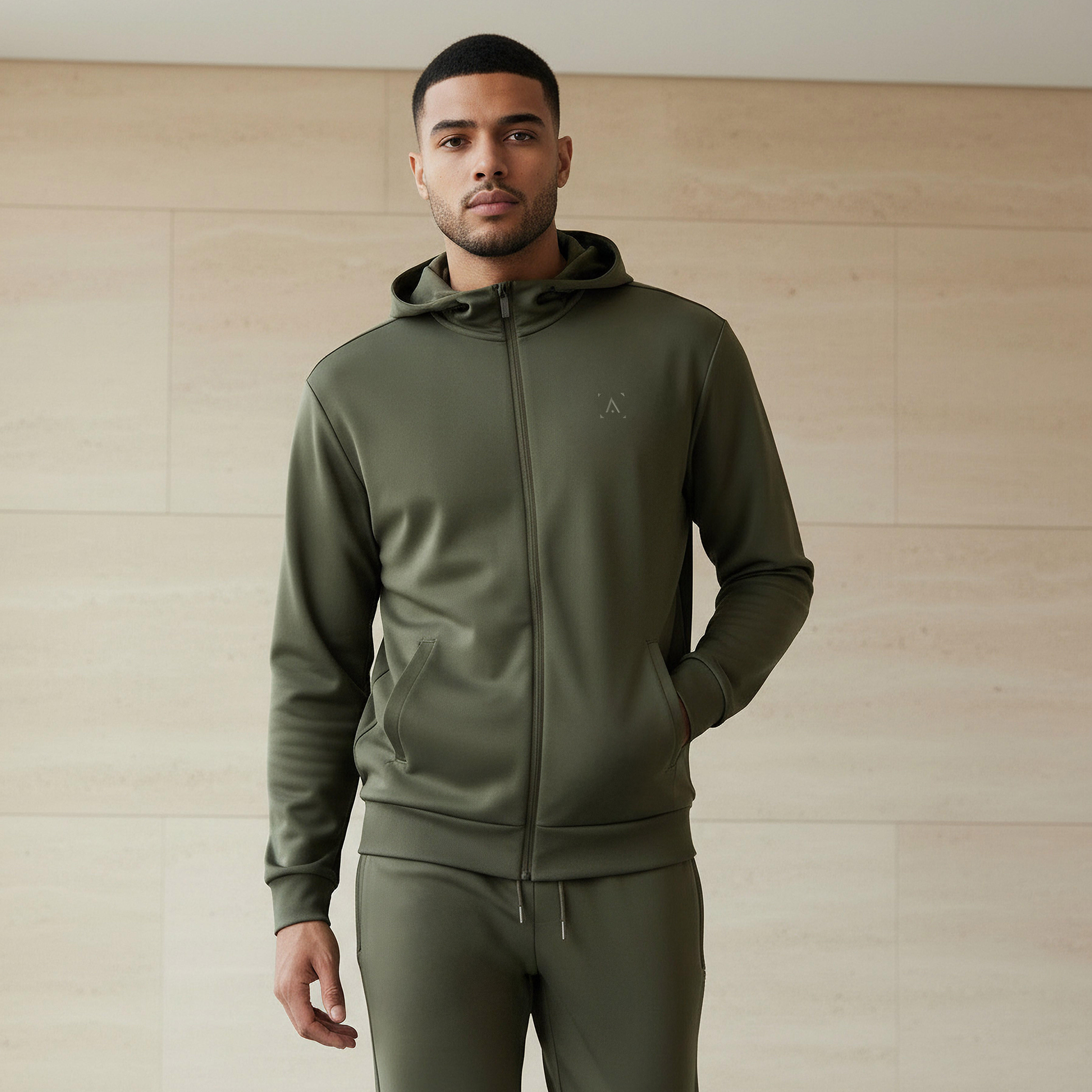 Men Performance Zip Through Hooded Jacket-men-winterwear-hoodiesandsweatshirts-image-1