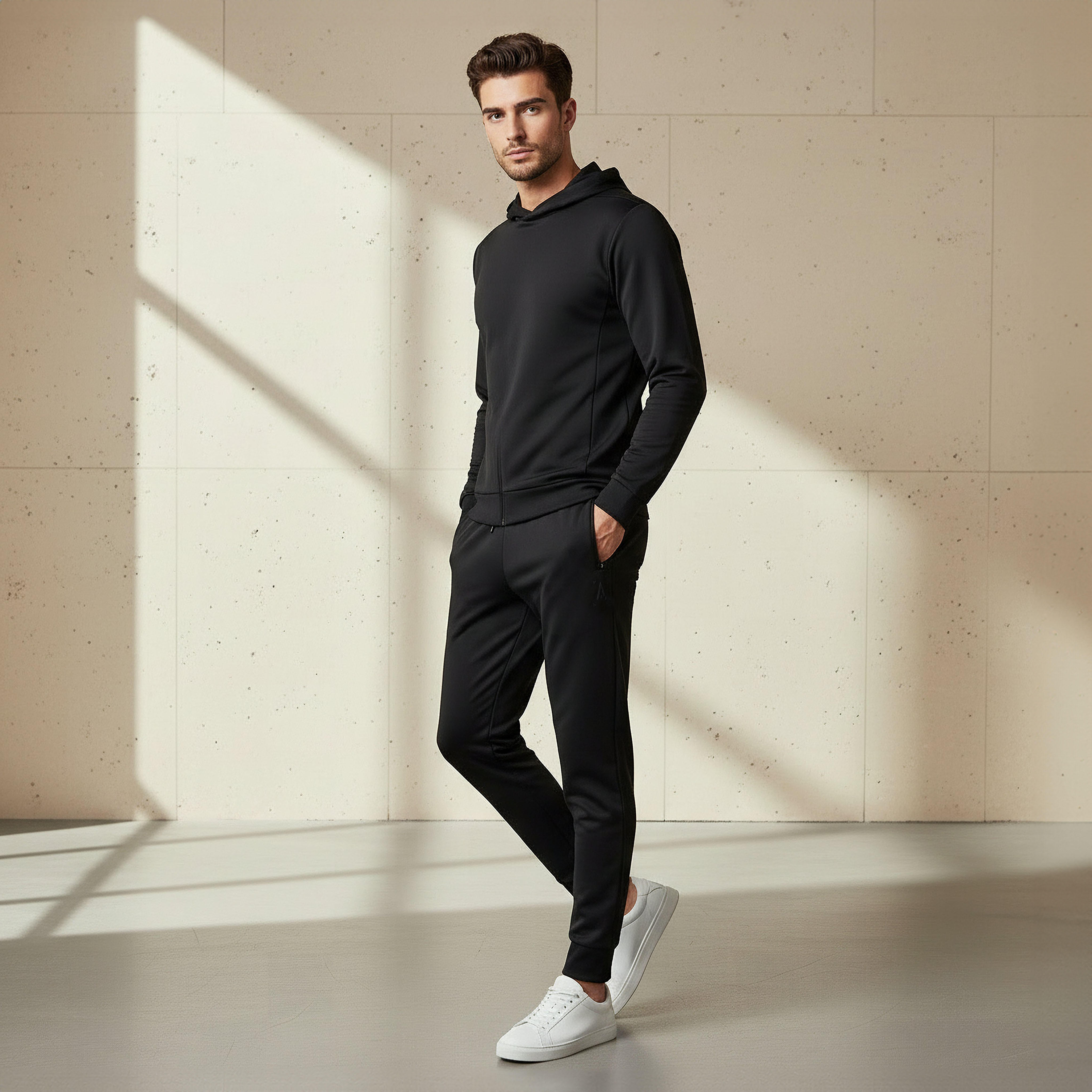 بنطلون رياضي رجالي بقصة عادية وجيوب بسحاب-men-clothing-sportswearandactivewear-bottoms-joggers-image-4