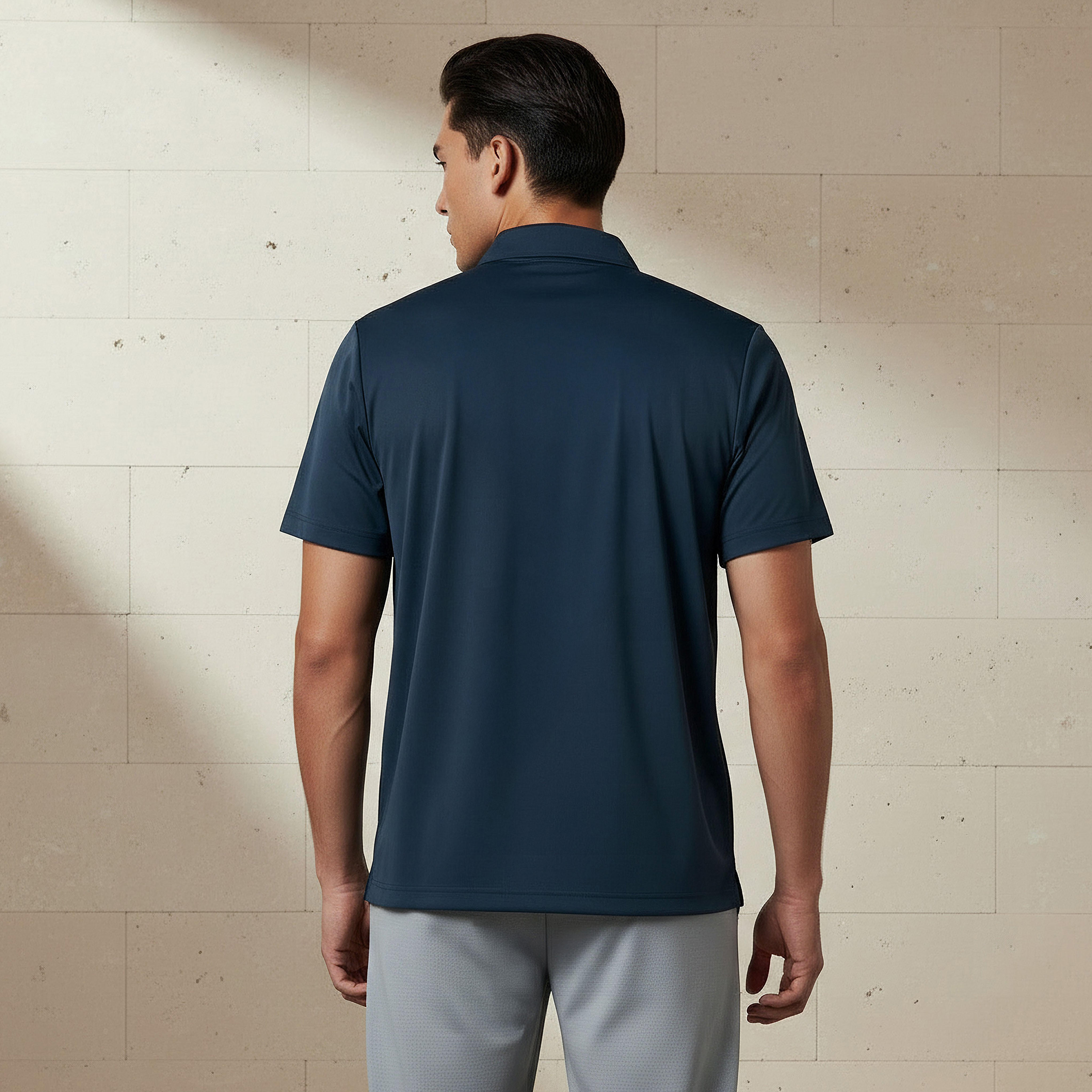 تيشيرت بولو مطاطي للتمرين للرجال-men-clothing-tshirtsandpolos-polos-image-2