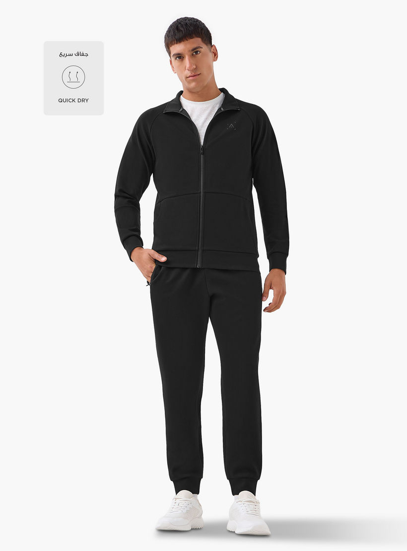 Men Regular Fit Joggers with Zipper Pockets-men-clothing-sportswearandactivewear-bottoms-joggers-image-2