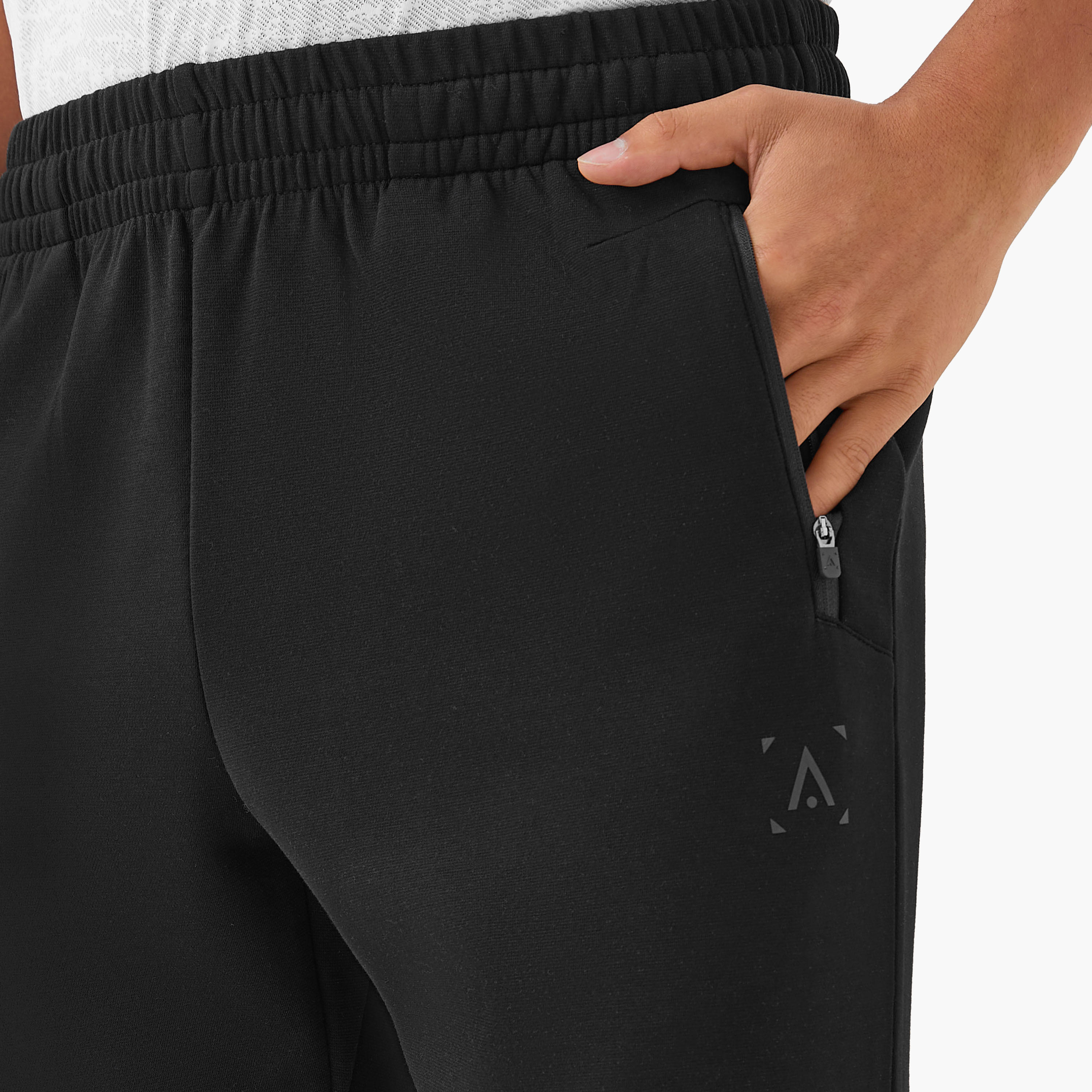 Men Regular Fit Joggers with Zipper Pockets-men-clothing-sportswearandactivewear-bottoms-joggers-image-4