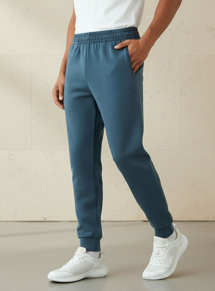 Men Regular Fit Joggers with Zipper Pockets-men-clothing-sportswearandactivewear-bottoms-joggers-image-1