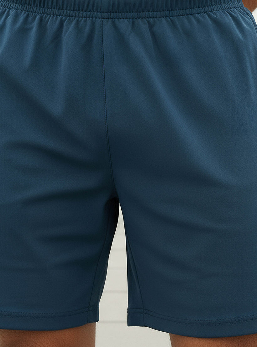 Men Regular Fit Performance Shorts with Panel-men-clothing-bottoms-shorts-image-4