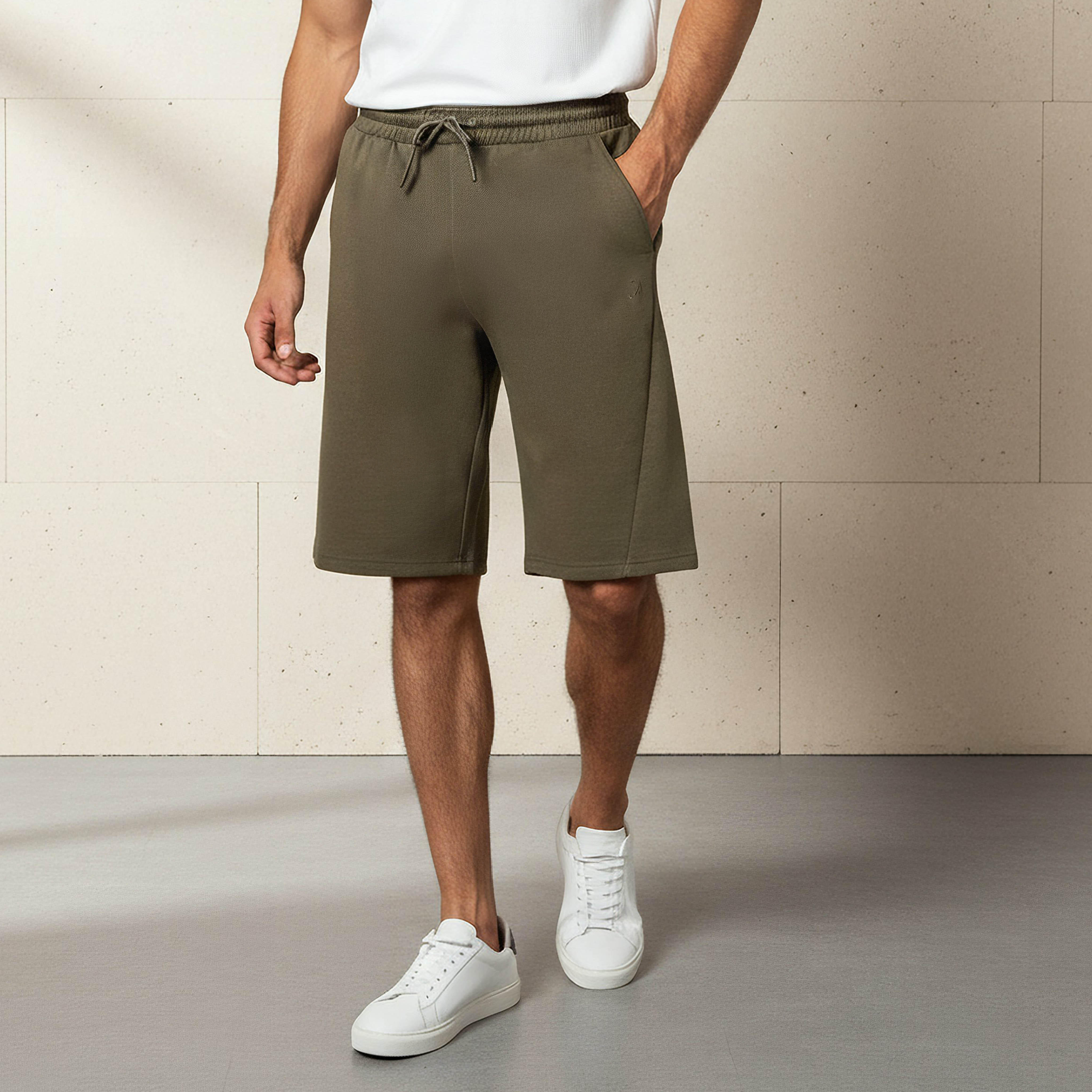 Men Performance Non-Stretch Panelled Shorts-men-clothing-bottoms-shorts-image-1
