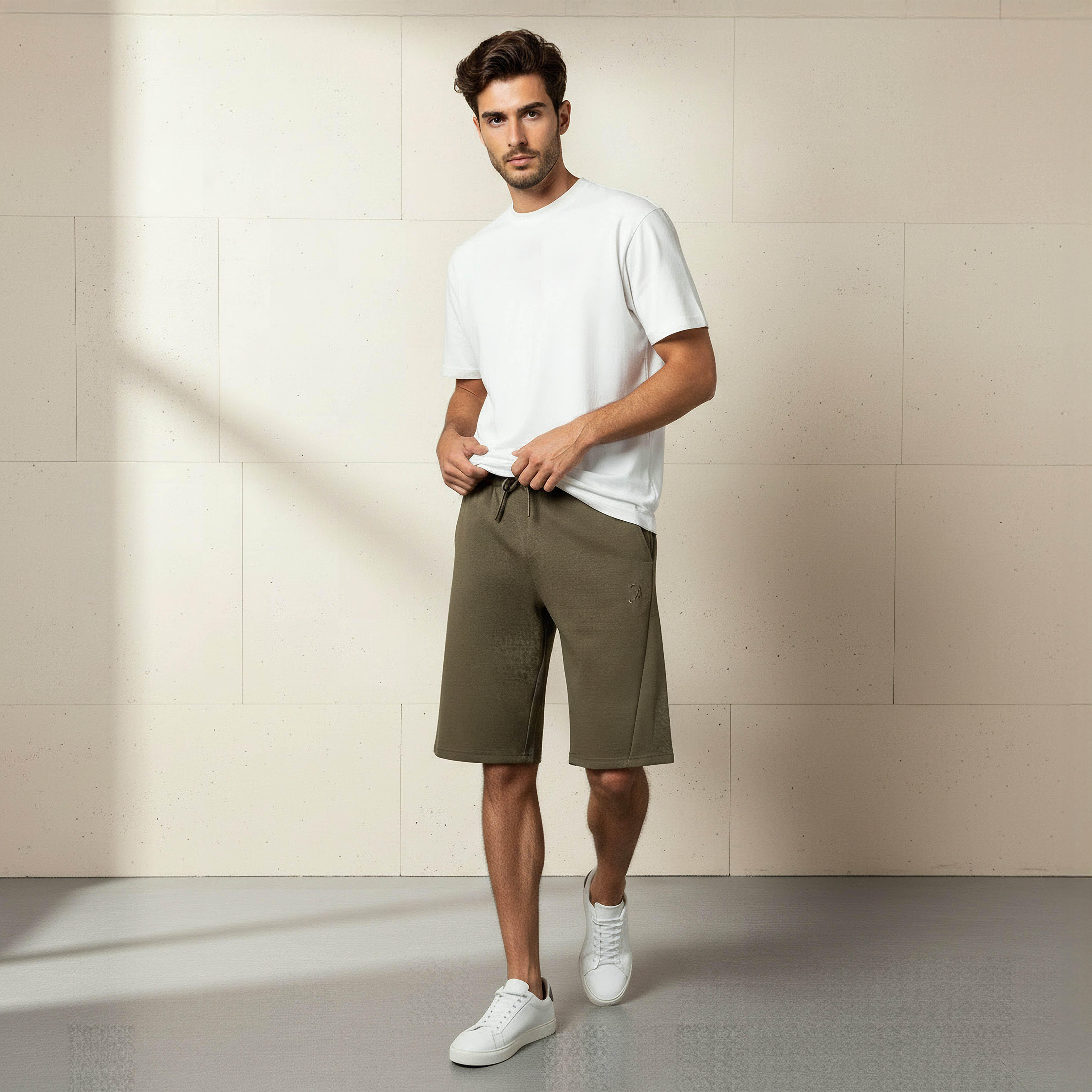 Men Performance Non-Stretch Panelled Shorts-men-clothing-bottoms-shorts-image-2