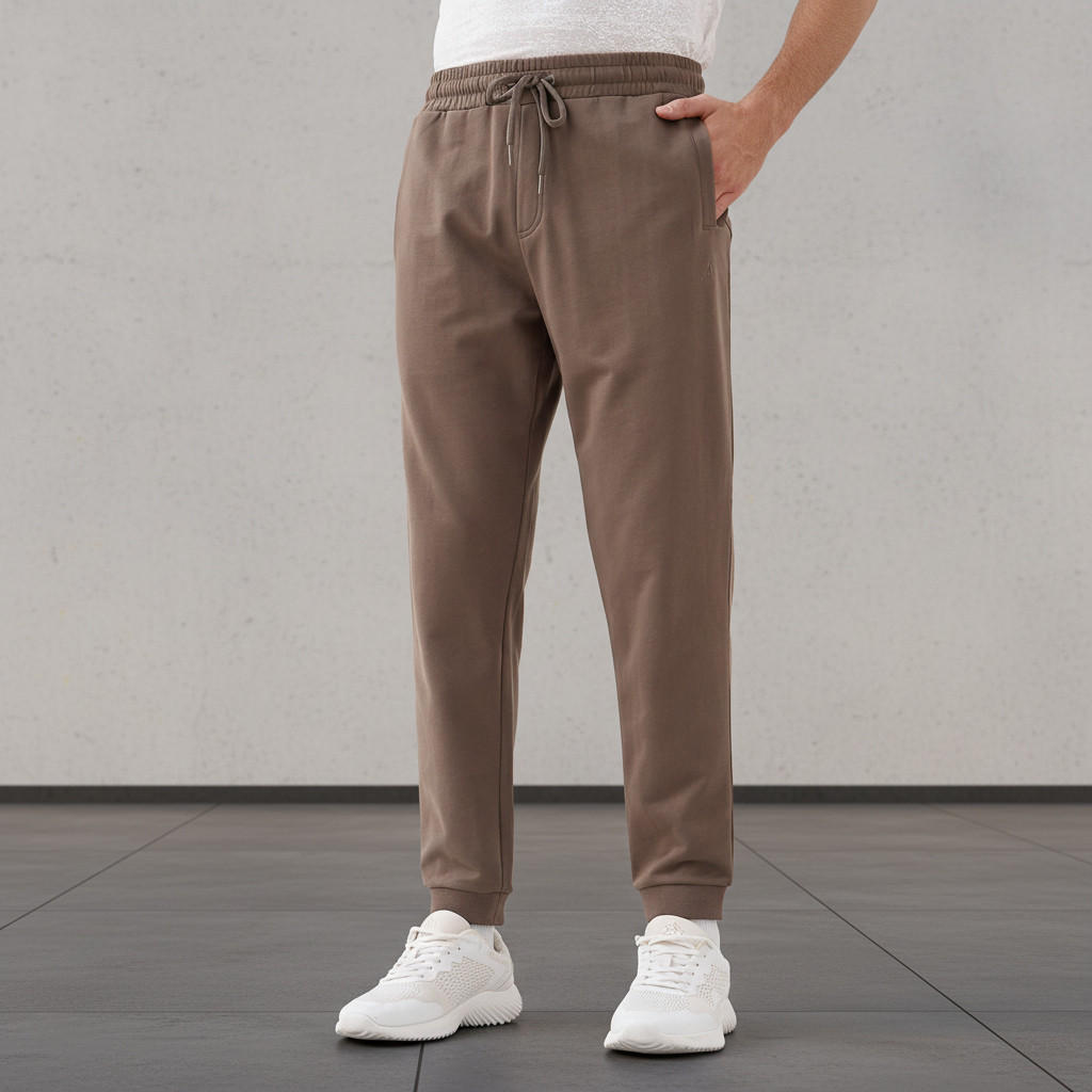 بنطلون رياضي رجالي بقصة عادية وسحاب-men-clothing-sportswearandactivewear-bottoms-joggers-image-5