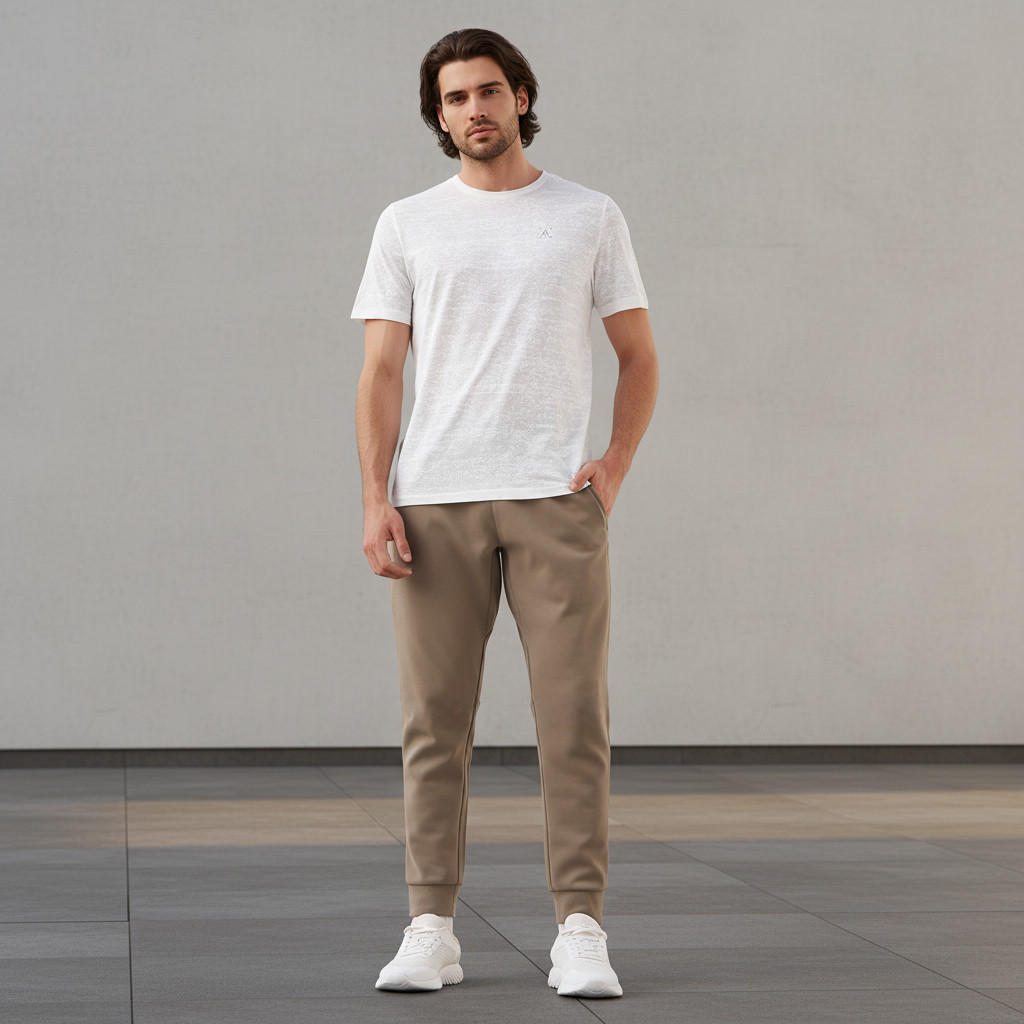 Men Regular Fit Joggers with Drawstring Waist-men-clothing-sportswearandactivewear-bottoms-joggers-image-2