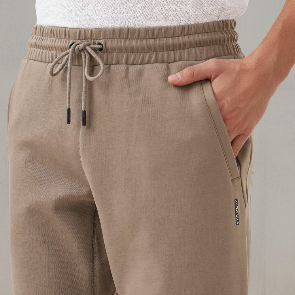 Men Regular Fit Joggers with Drawstring Waist-men-clothing-sportswearandactivewear-bottoms-joggers-image-5