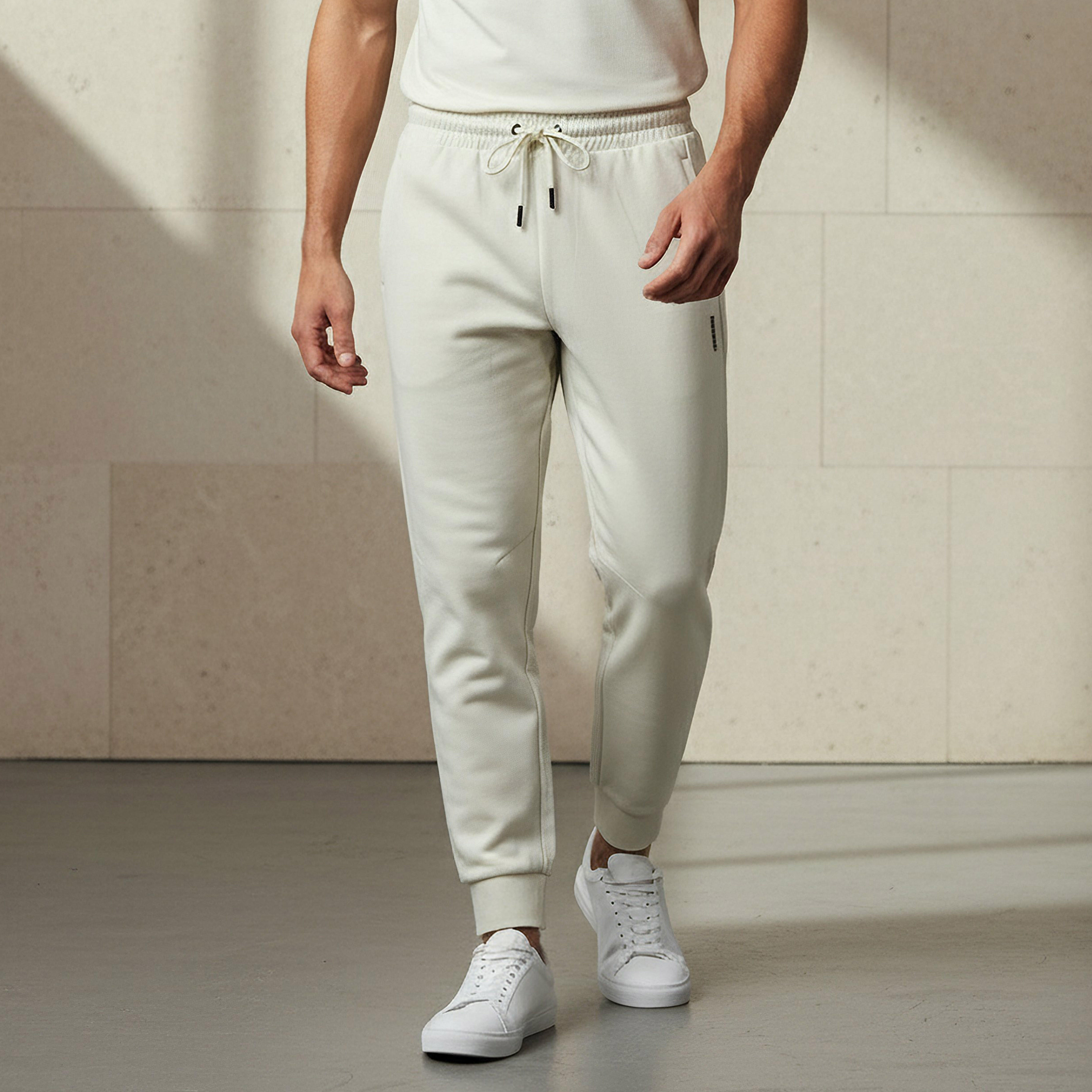بنطلون رياضي غير قابل للتمدد مع جيوب للرجال-men-clothing-sportswearandactivewear-bottoms-joggers-image-4