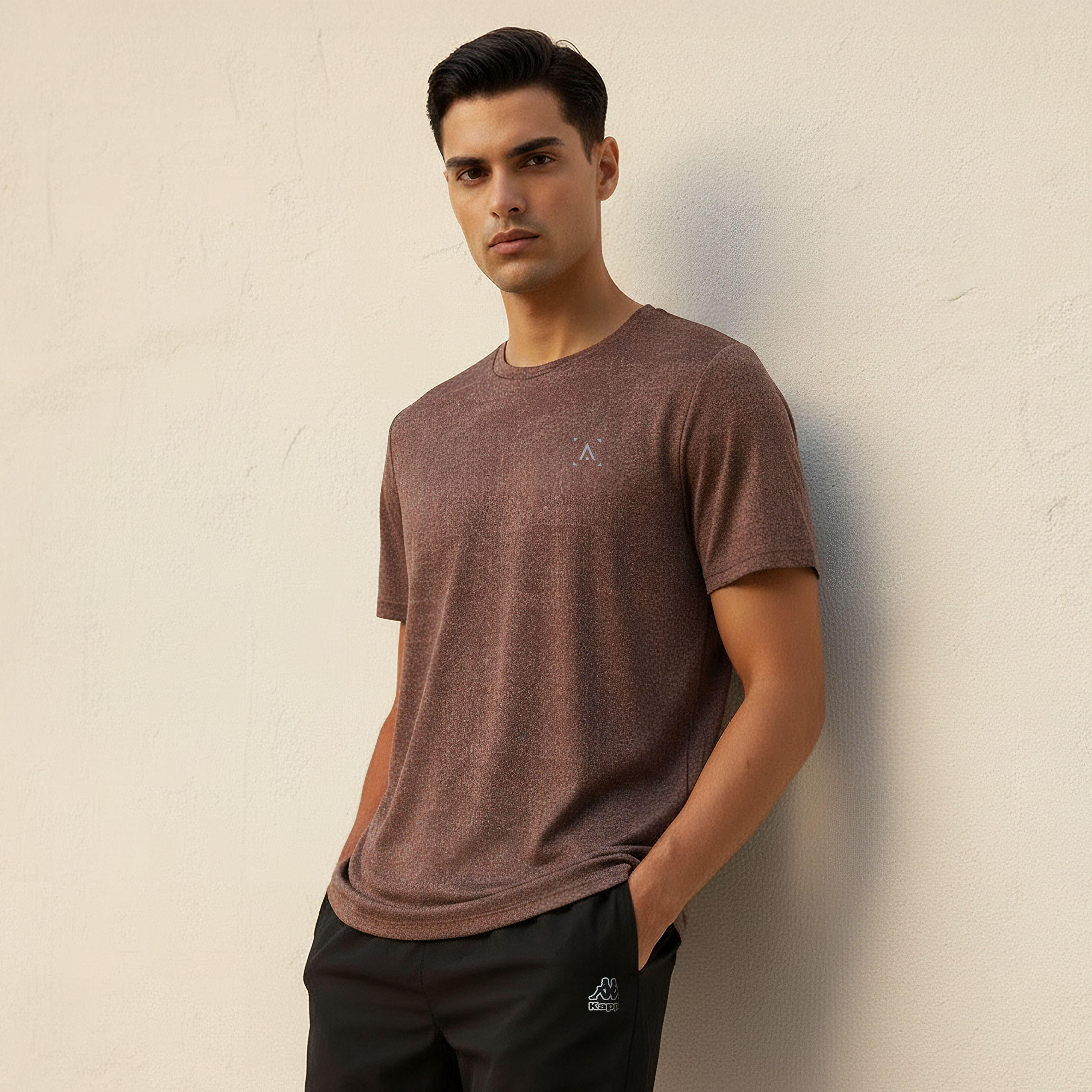 تيشيرت كور بيرفورمنس قابل للتمدد في اتجاهين مطاطي للرجال-men-clothing-sportswearandactivewear-tshirtsandpolos-image-4