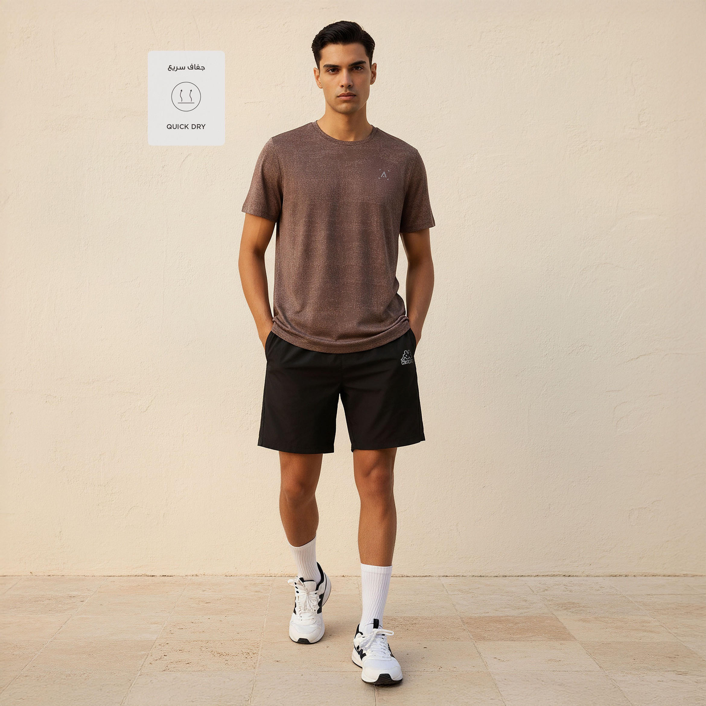 تيشيرت كور بيرفورمنس قابل للتمدد في اتجاهين مطاطي للرجال-men-clothing-sportswearandactivewear-tshirtsandpolos-image-2