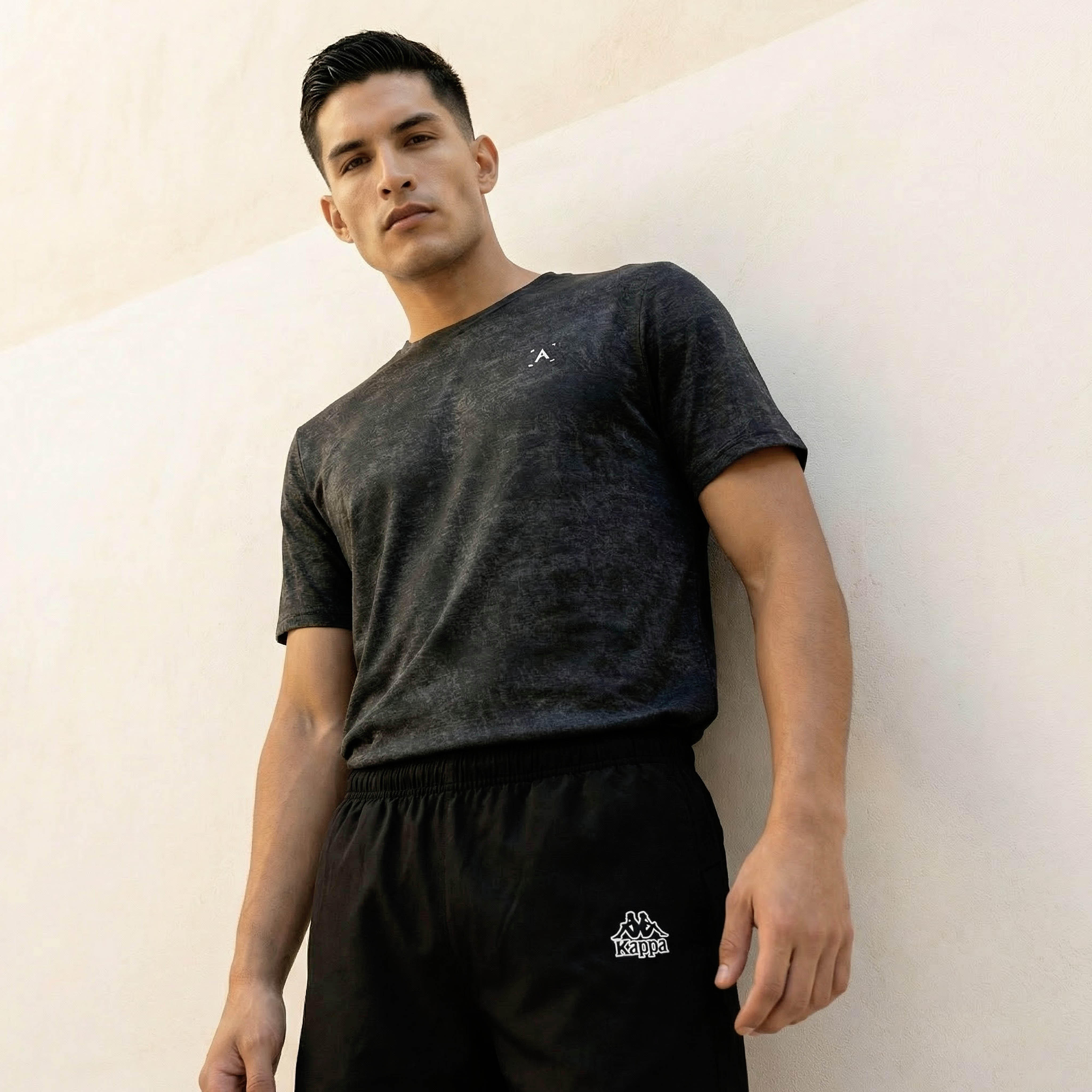تيشيرت كور بيرفورمنس قابل للتمدد في اتجاهين مطاطي للرجال-men-clothing-sportswearandactivewear-tshirtsandpolos-image-4