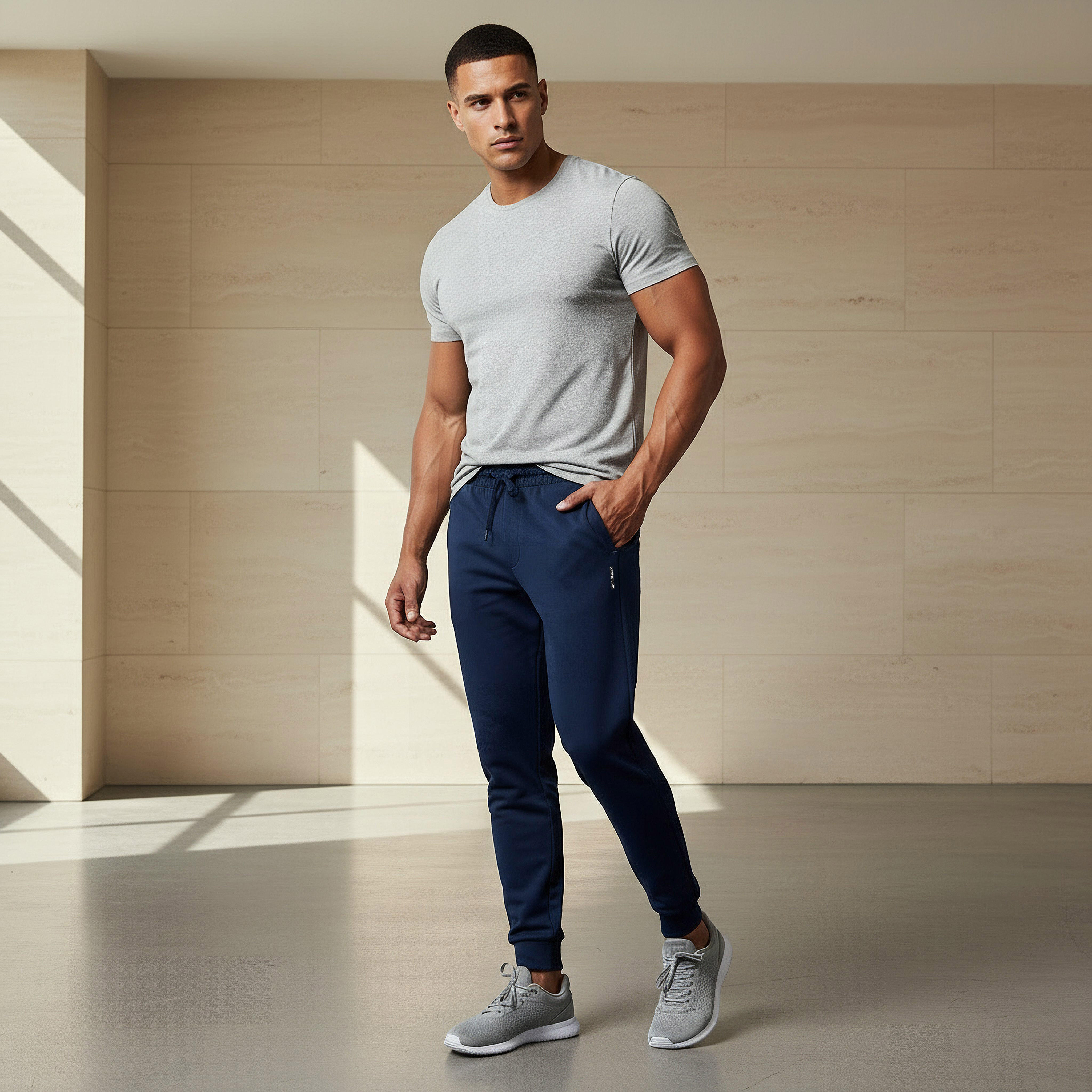 بنطلون رياضي بقصة عادية وجيوب للرجال-men-clothing-sportswearandactivewear-tracksuits-image-3