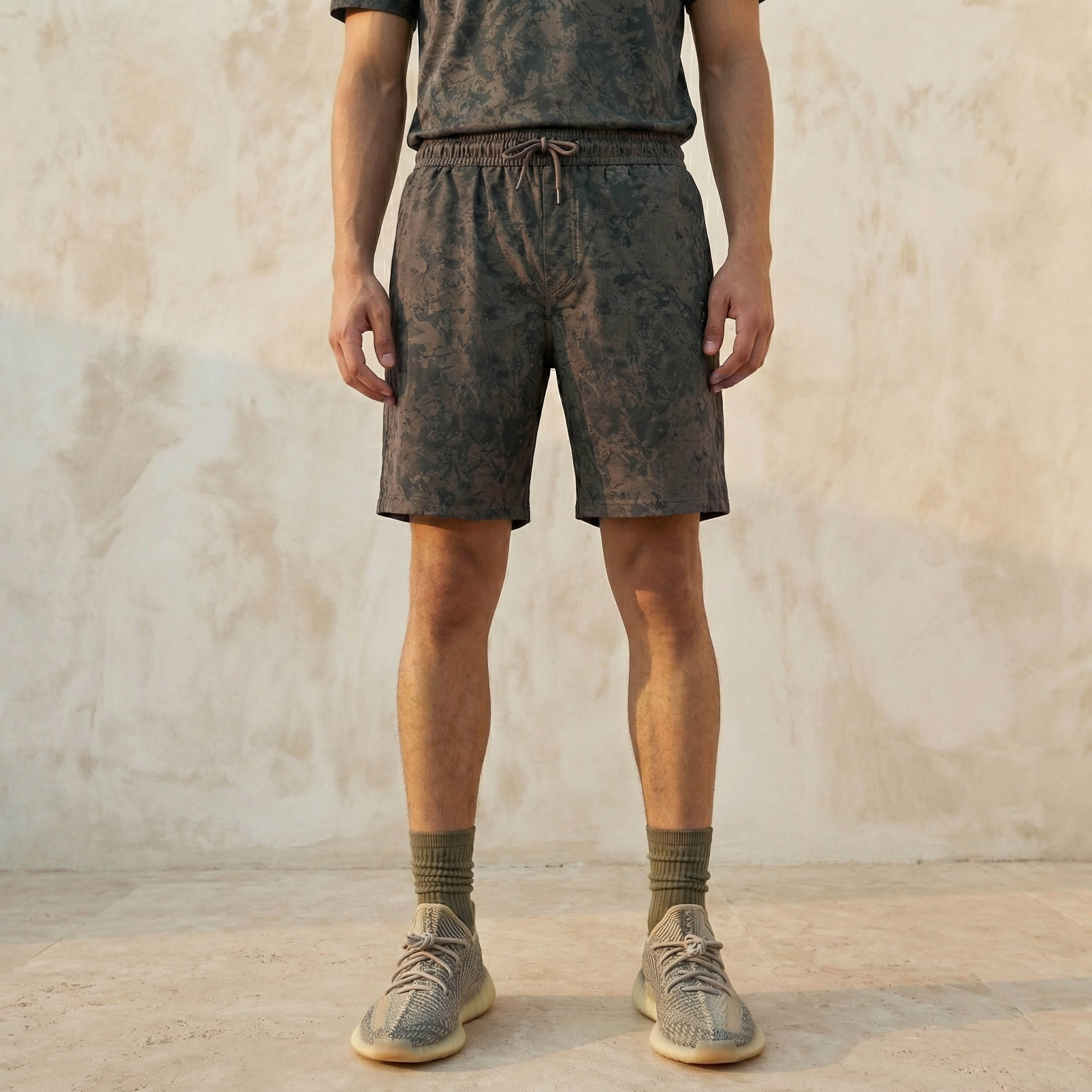 Men 2 Way Stretch Printed Training Shorts-men-clothing-bottoms-shorts-image-1
