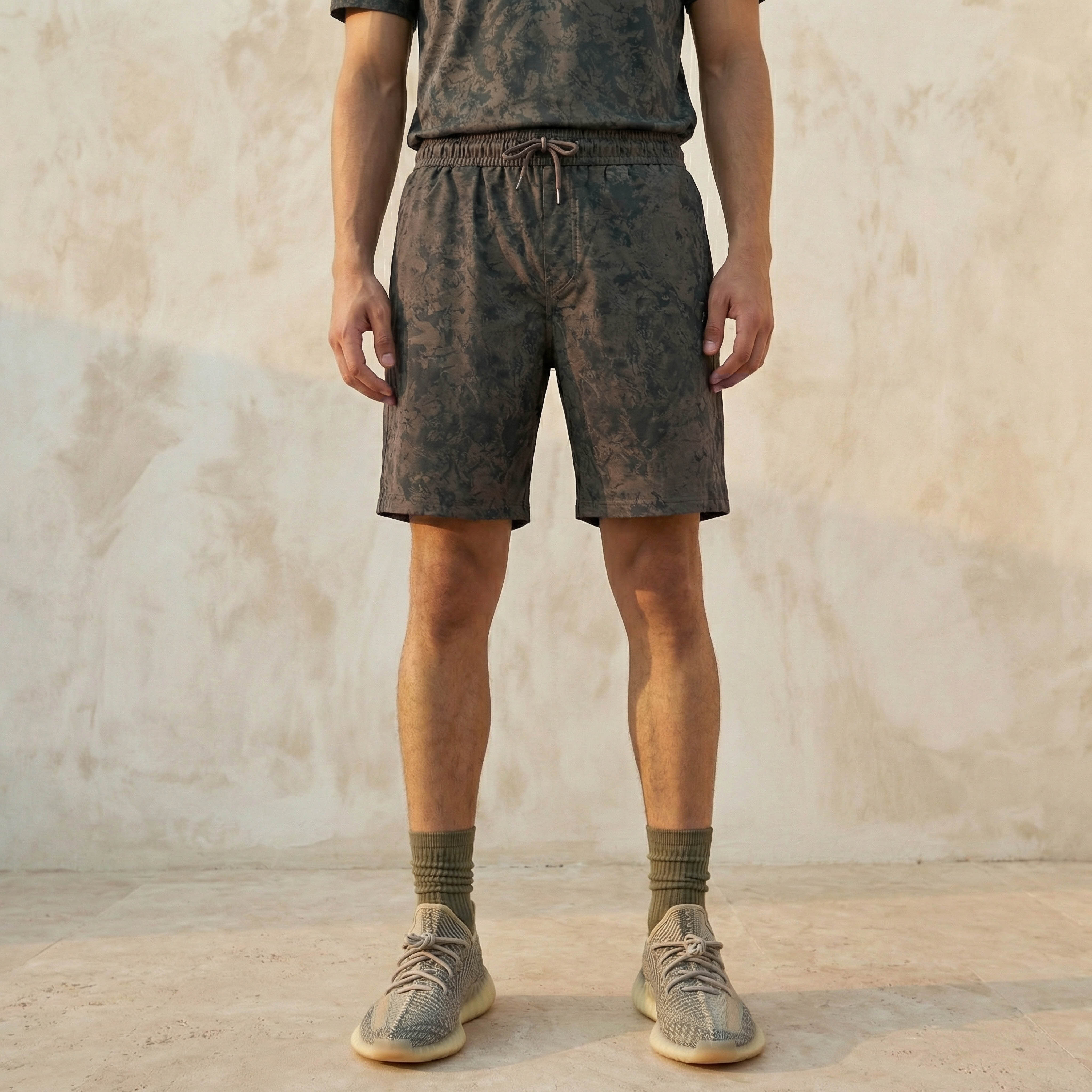 Men 2 Way Stretch Printed Training Shorts-men-clothing-bottoms-shorts-image-1