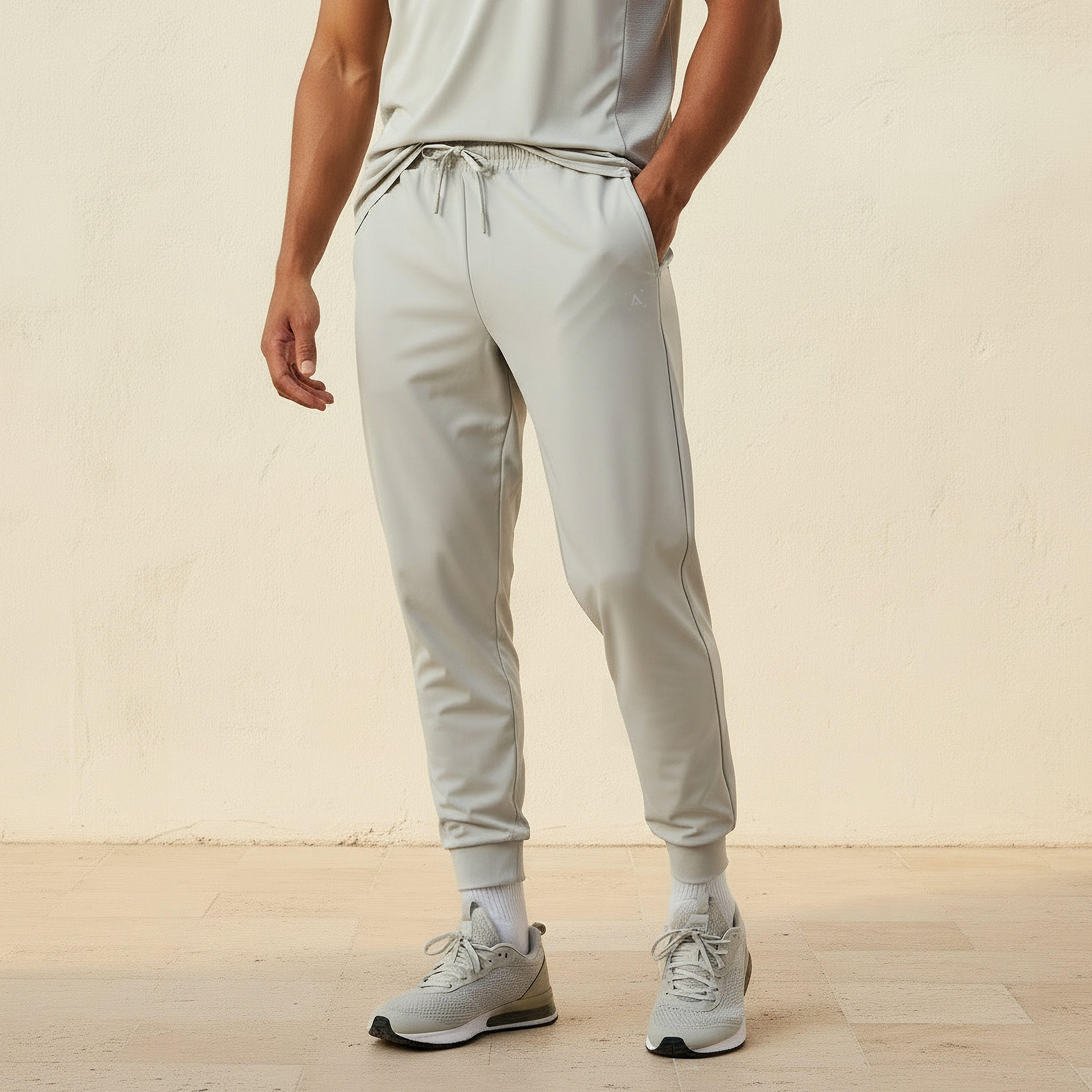 Men Drawstring Waist Joggers-men-clothing-sportswearandactivewear-tracksuits-image-1