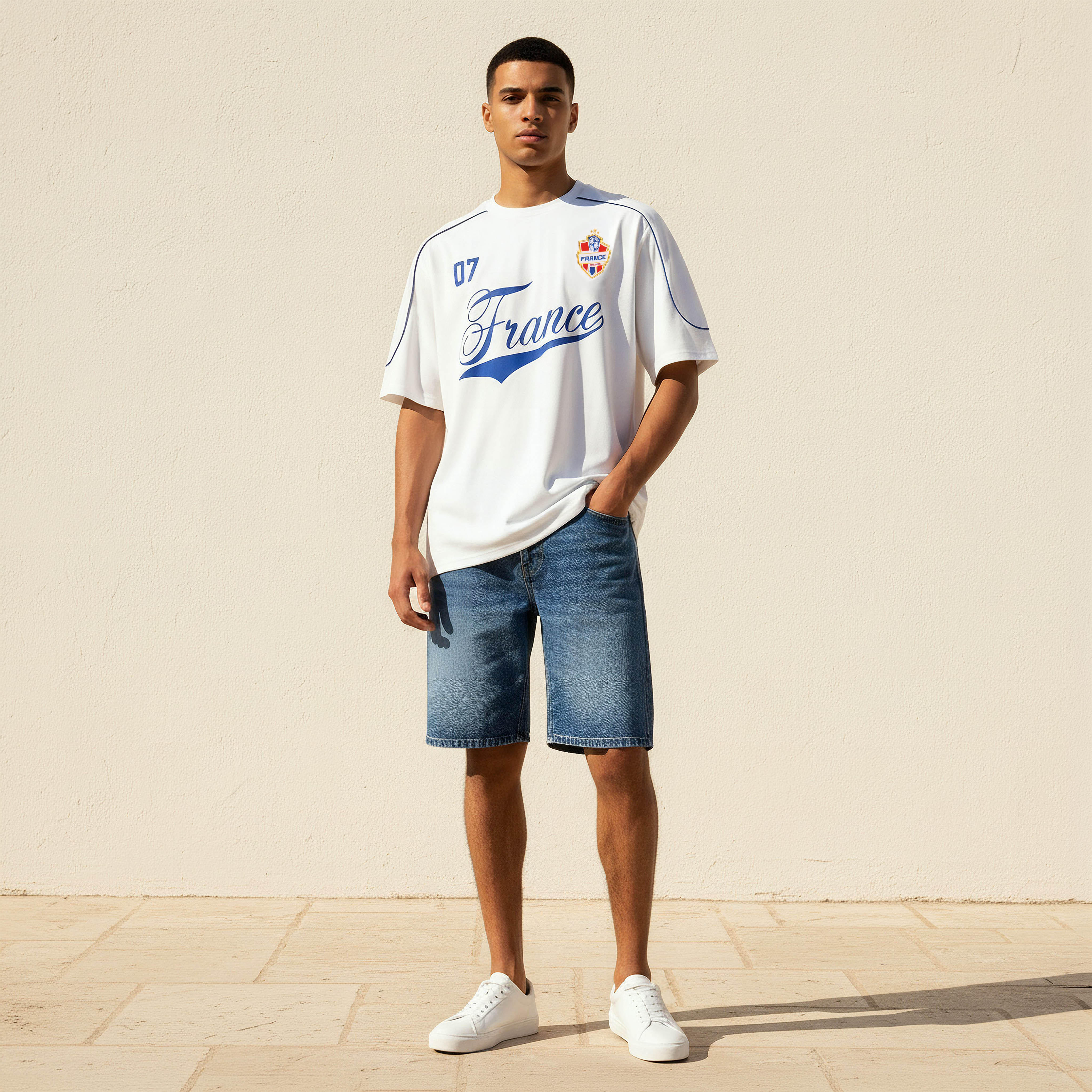 طقم ملابس منتخب فرنسا لكرة القدم بقصّة مريحة للرجال-men-clothing-sportswearandactivewear-tshirtsandpolos-image-3
