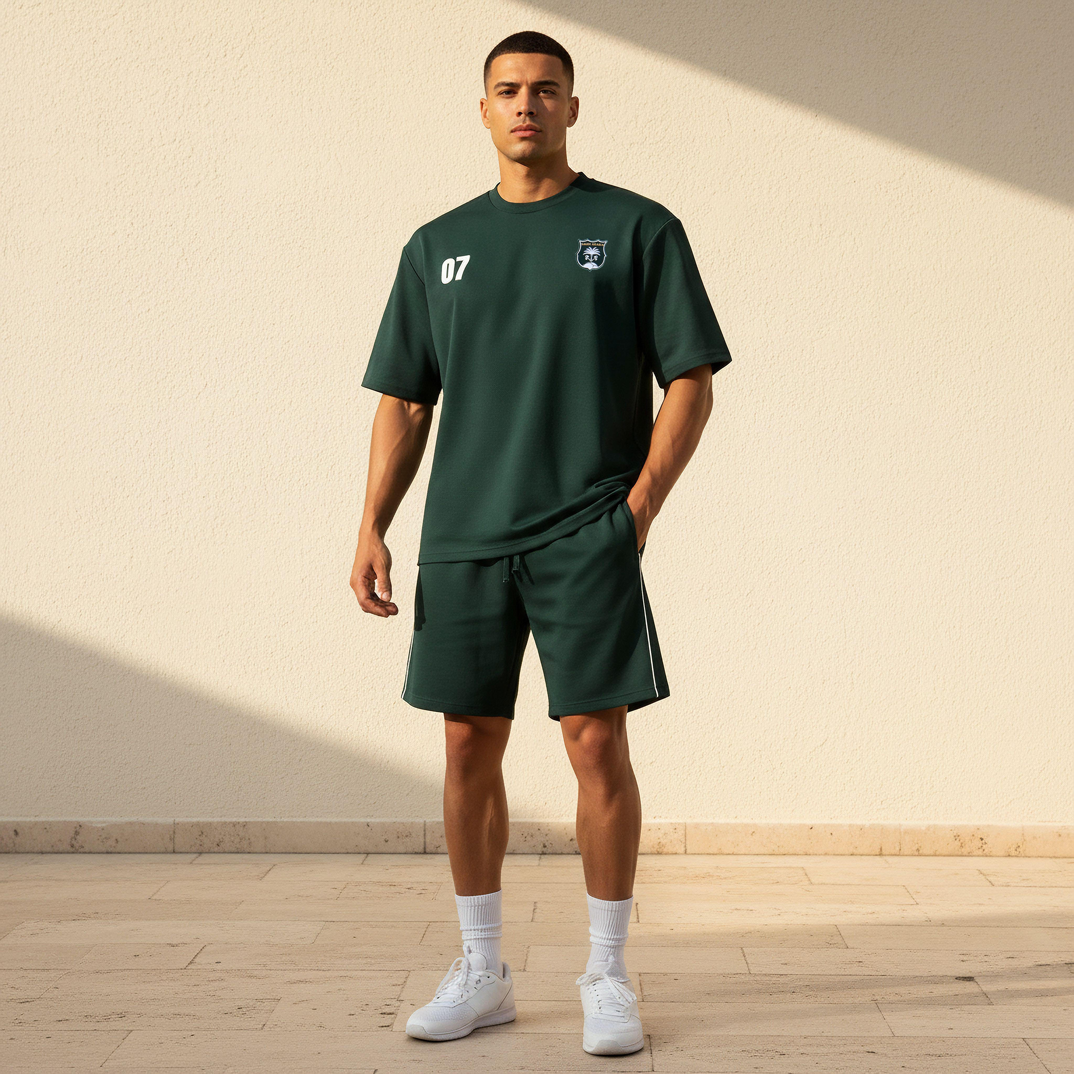 شورت بتصميم شعار السعودية للرجال-men-clothing-bottoms-shorts-image-3