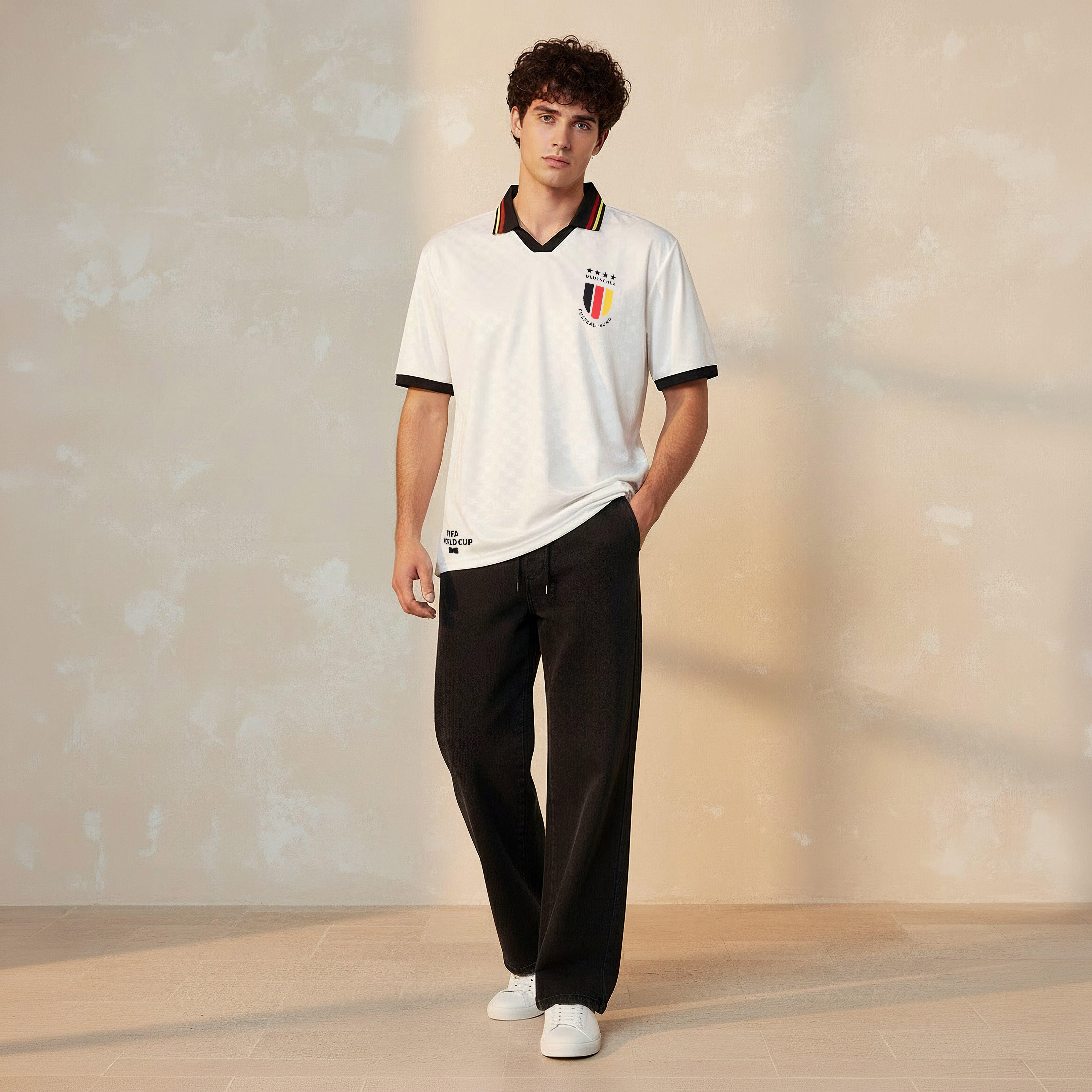 تيشيرت بياقة وطبعات منتخب ألمانيا فيفا 26 للرجال-men-clothing-sportswearandactivewear-tshirtsandpolos-image-3
