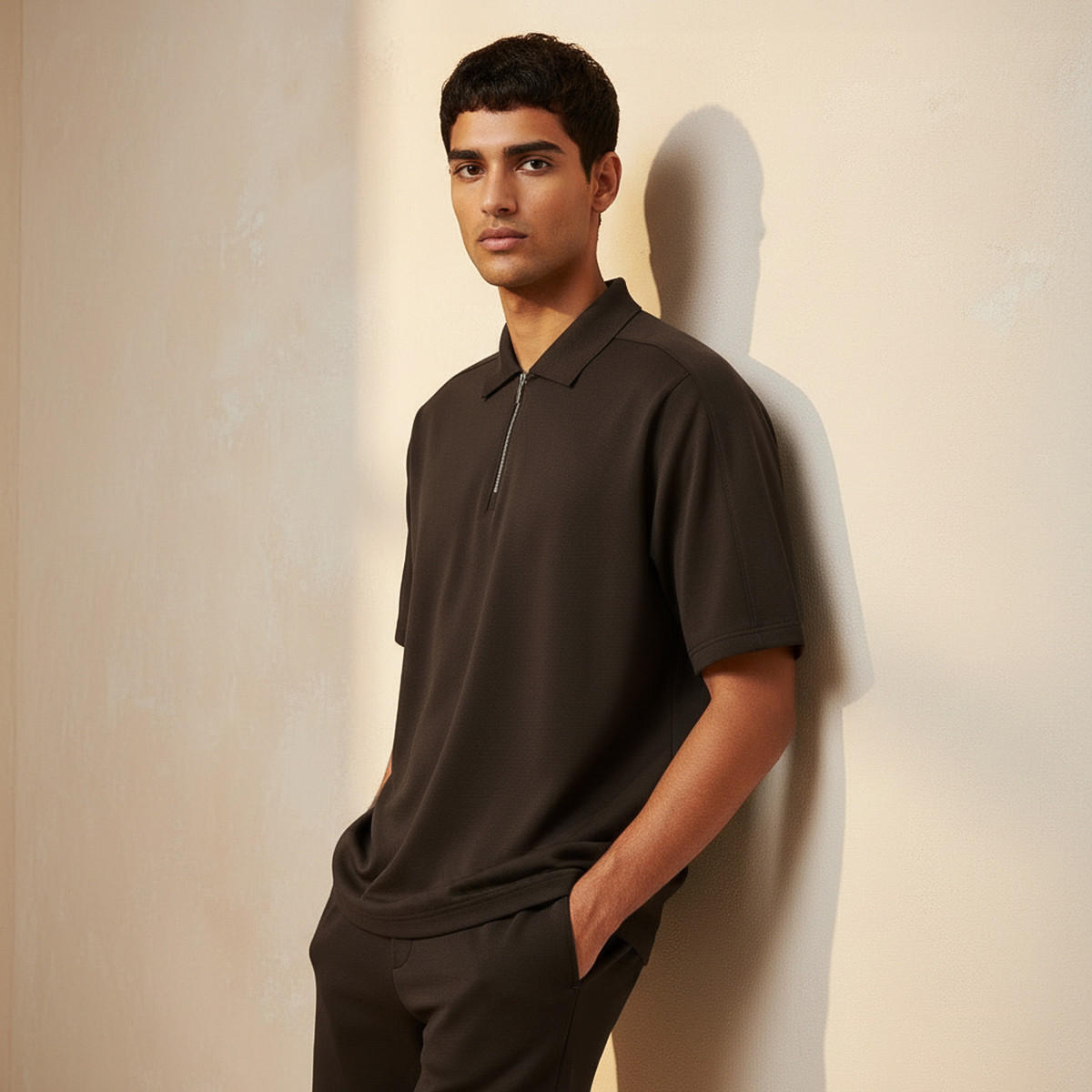 تيشيرت بولو بنصف سحاب للرجال من لوف بانجولين-men-clothing-tshirtsandpolos-polos-image-1