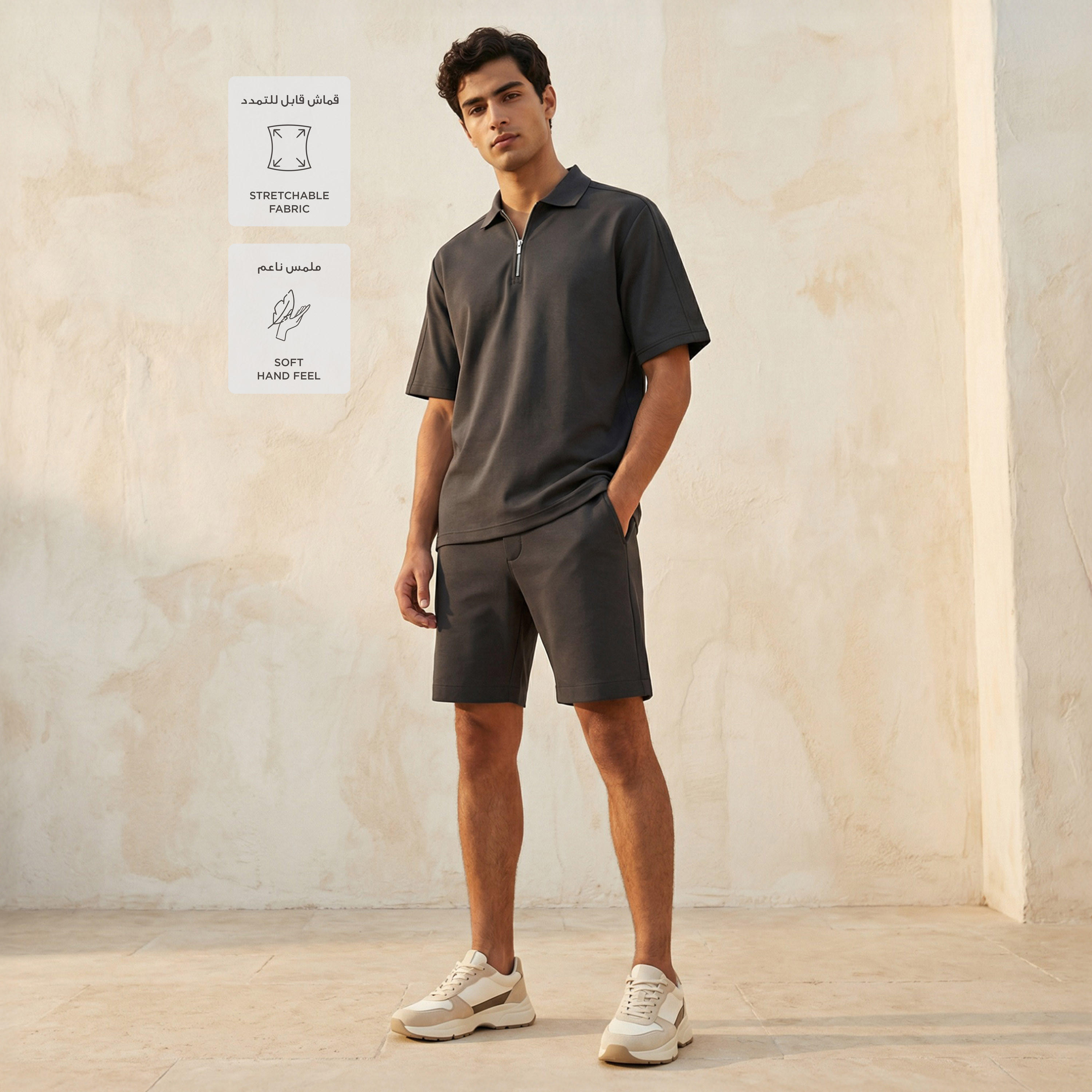 Love Pangolin Men Half Zip Polo T-shirt-men-clothing-tshirtsandpolos-polos-image-3