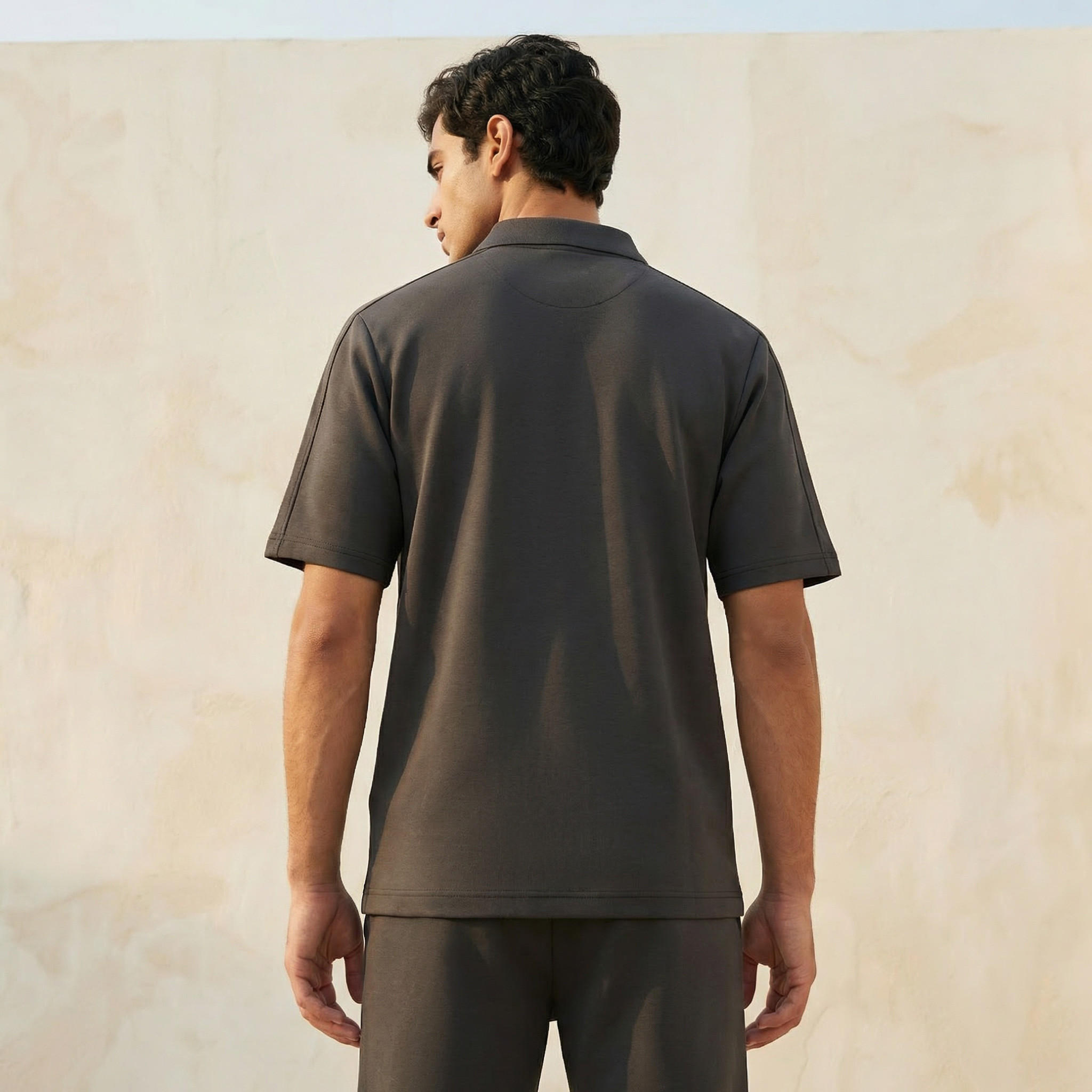 Love Pangolin Men Half Zip Polo T-shirt-men-clothing-tshirtsandpolos-polos-image-4