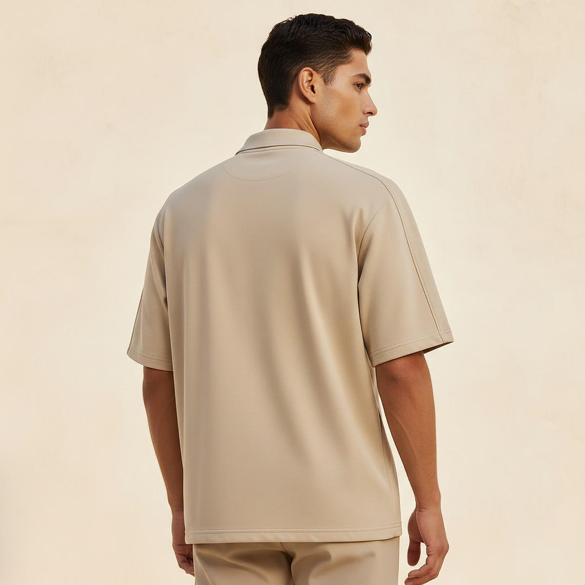 Love Pangolin Men Half Zip Polo T-shirt-men-clothing-tshirtsandpolos-polos-image-4