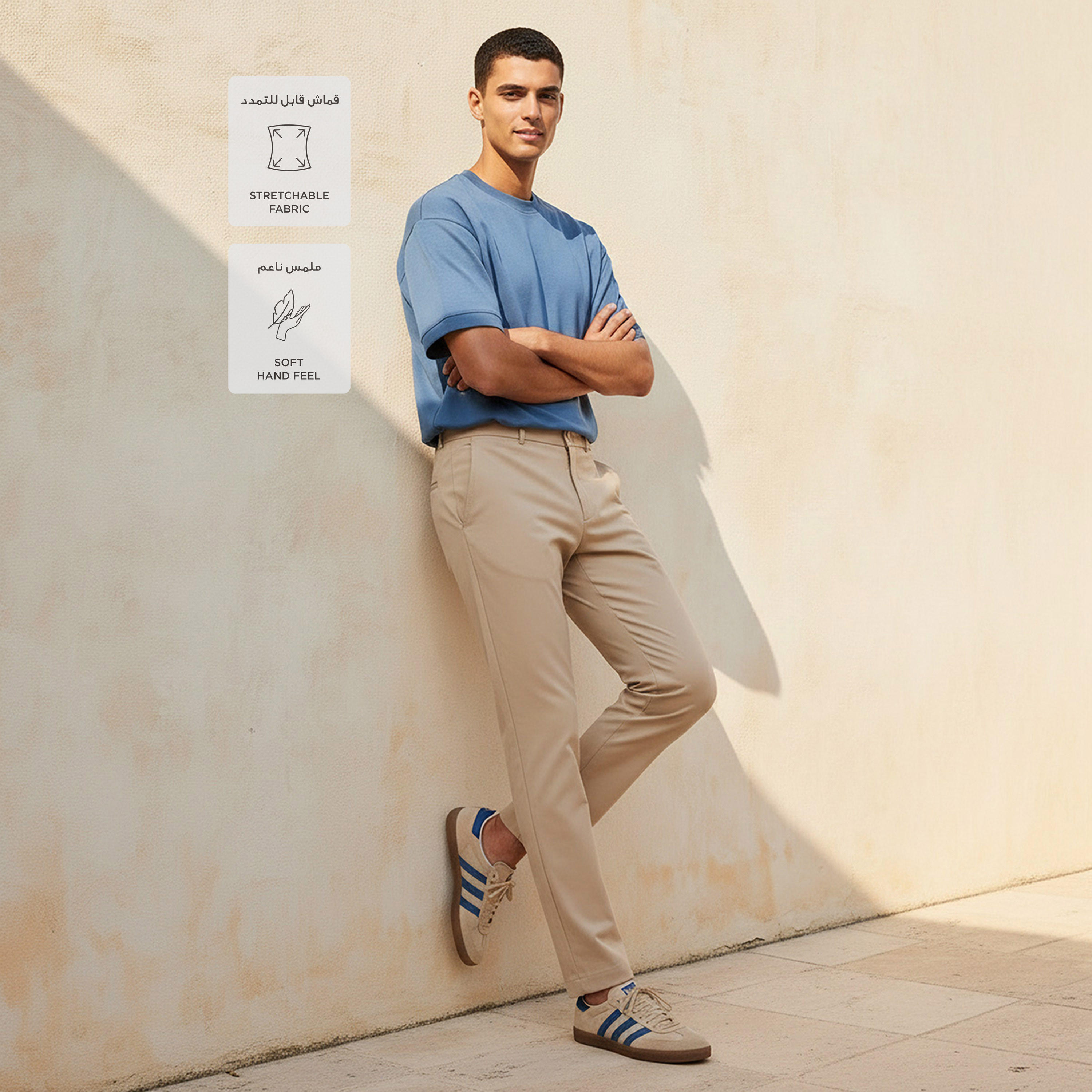 بنطلون أداء عالي بقصة عادية للرجال من لوف بانغولين-men-clothing-bottoms-trousersandchinos-trousers-image-2