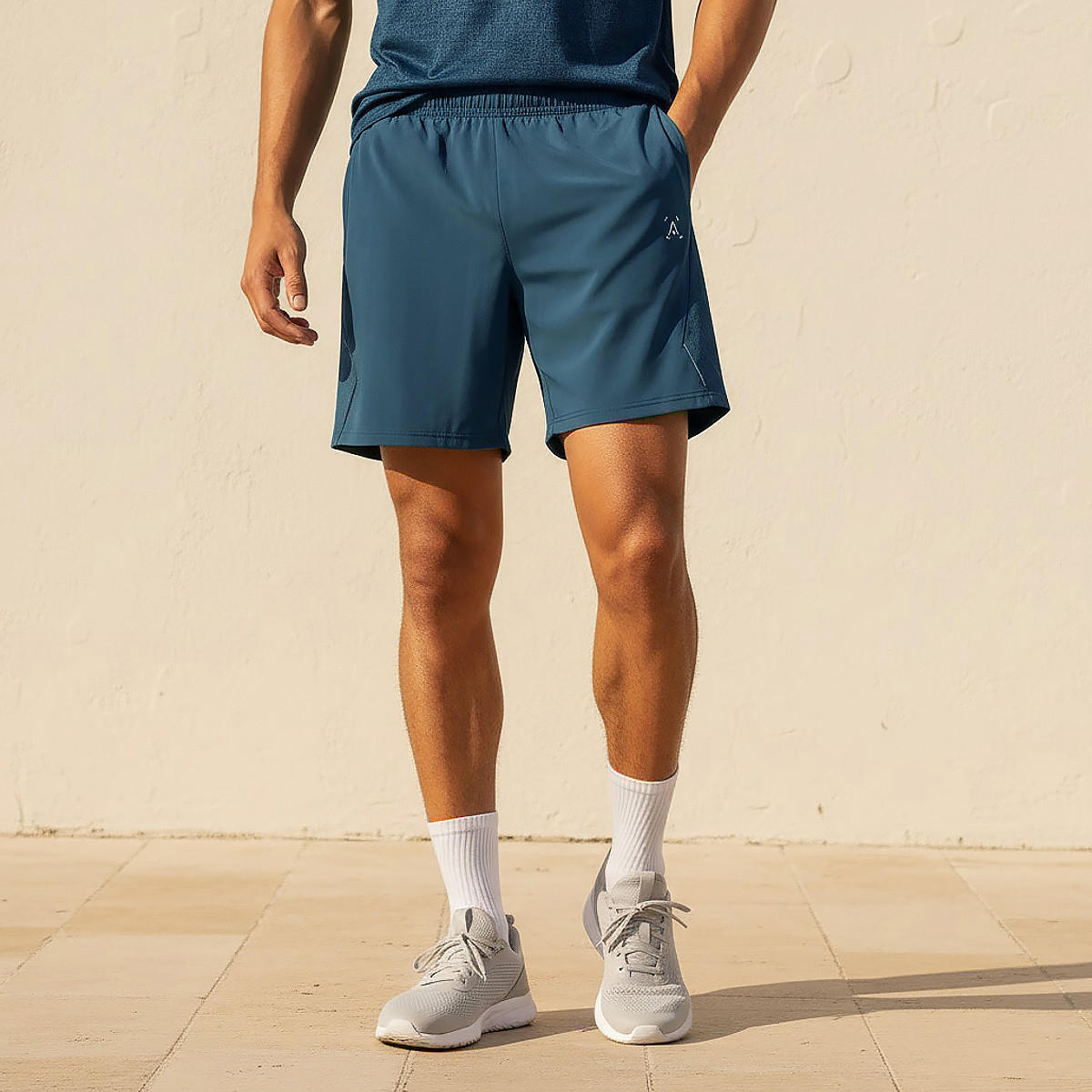 Men Performance Perforated Panel Shorts-men-clothing-bottoms-shorts-image-1