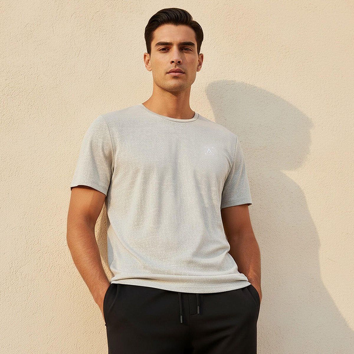 تيشيرت أداء مرن بـ4 اتجاهات للرجال-men-clothing-sportswearandactivewear-tshirtsandpolos-image-1