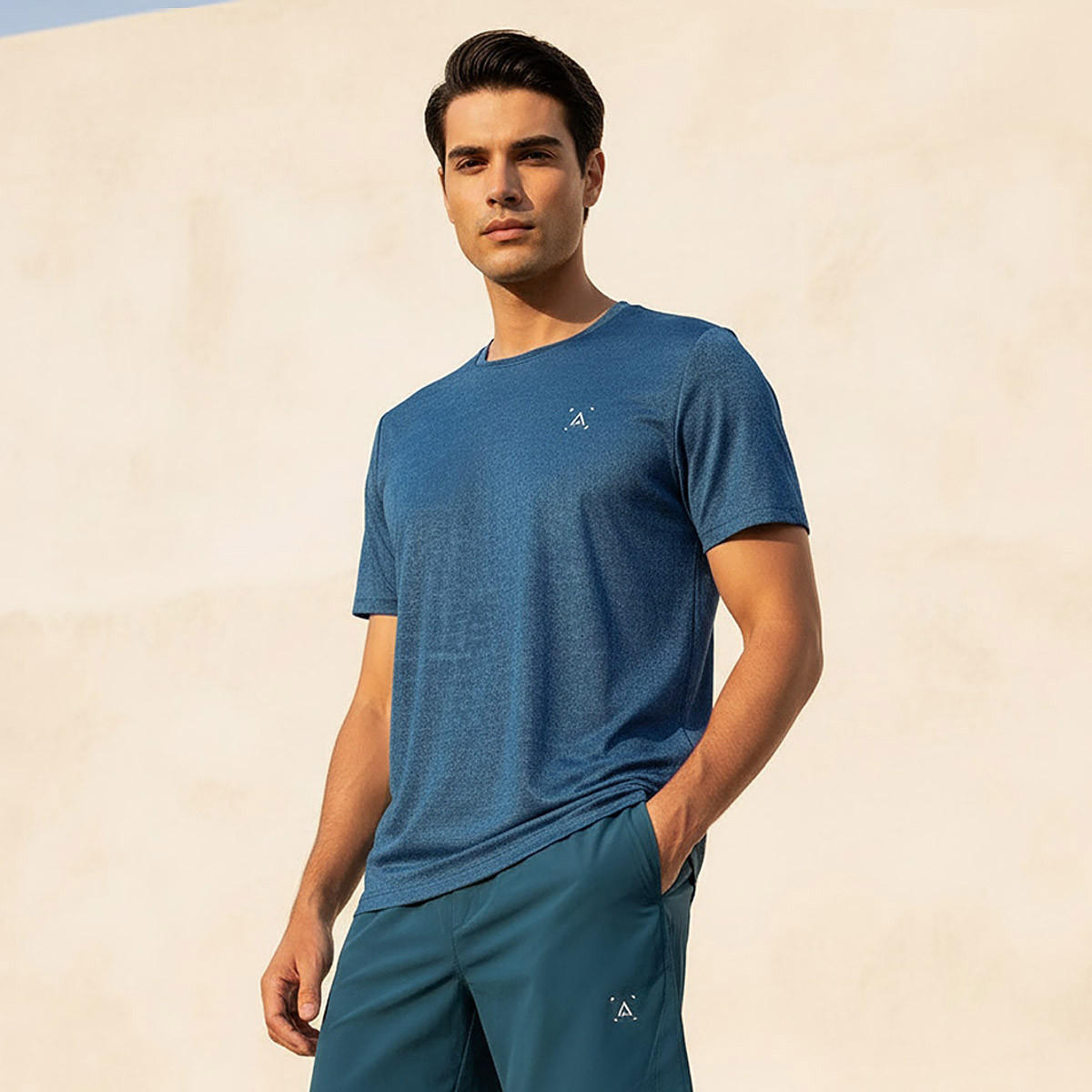 تيشيرت أداء مرن بـ4 اتجاهات للرجال-men-clothing-sportswearandactivewear-tshirtsandpolos-image-1