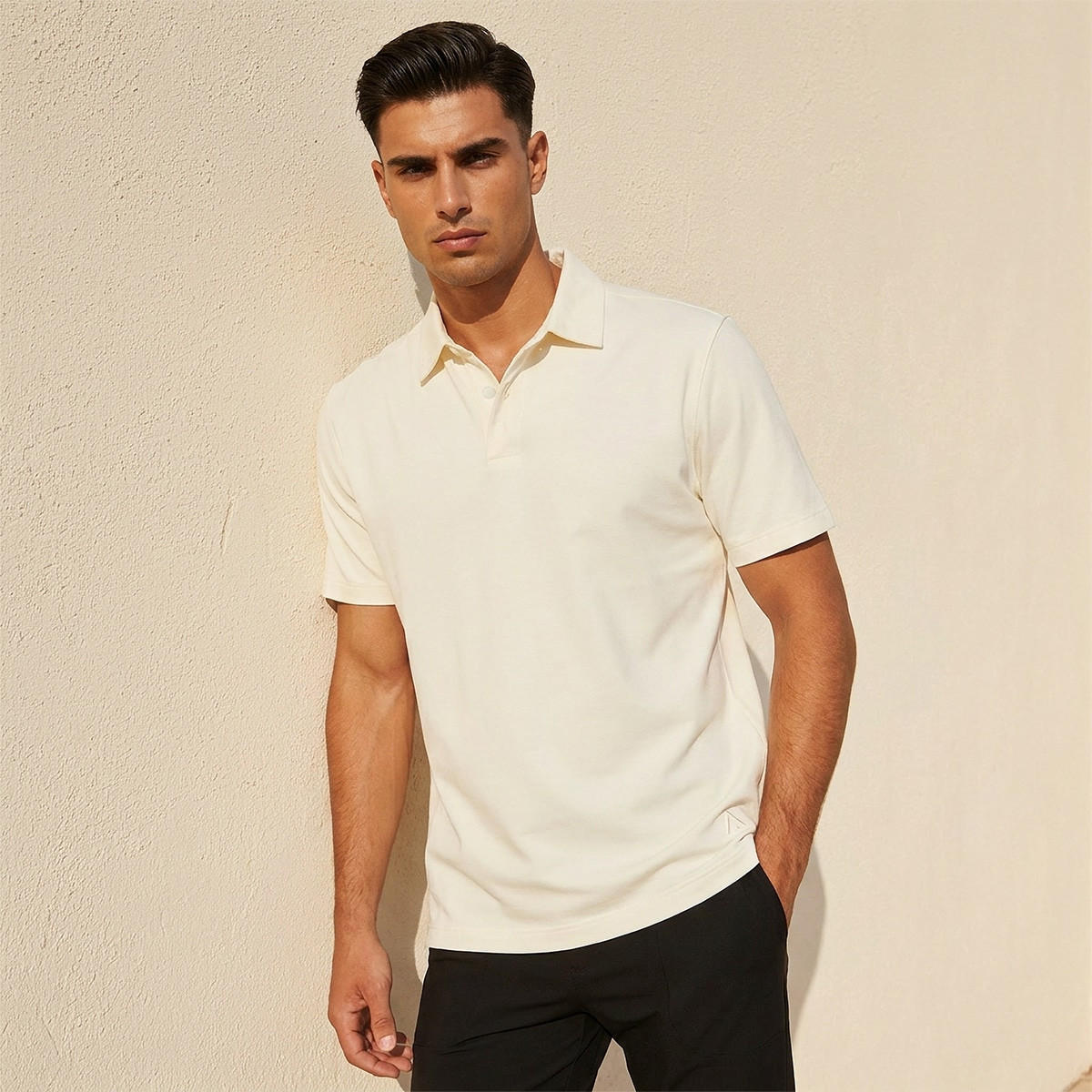 Collared 2 Way Stretch Polo T-shirt-men-clothing-sportswearandactivewear-tshirtsandpolos-image-1