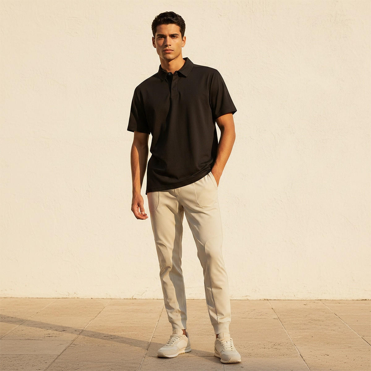 تيشيرت بولو مرن بياقة كلاسيكية أنيقة-men-clothing-sportswearandactivewear-tshirtsandpolos-image-3
