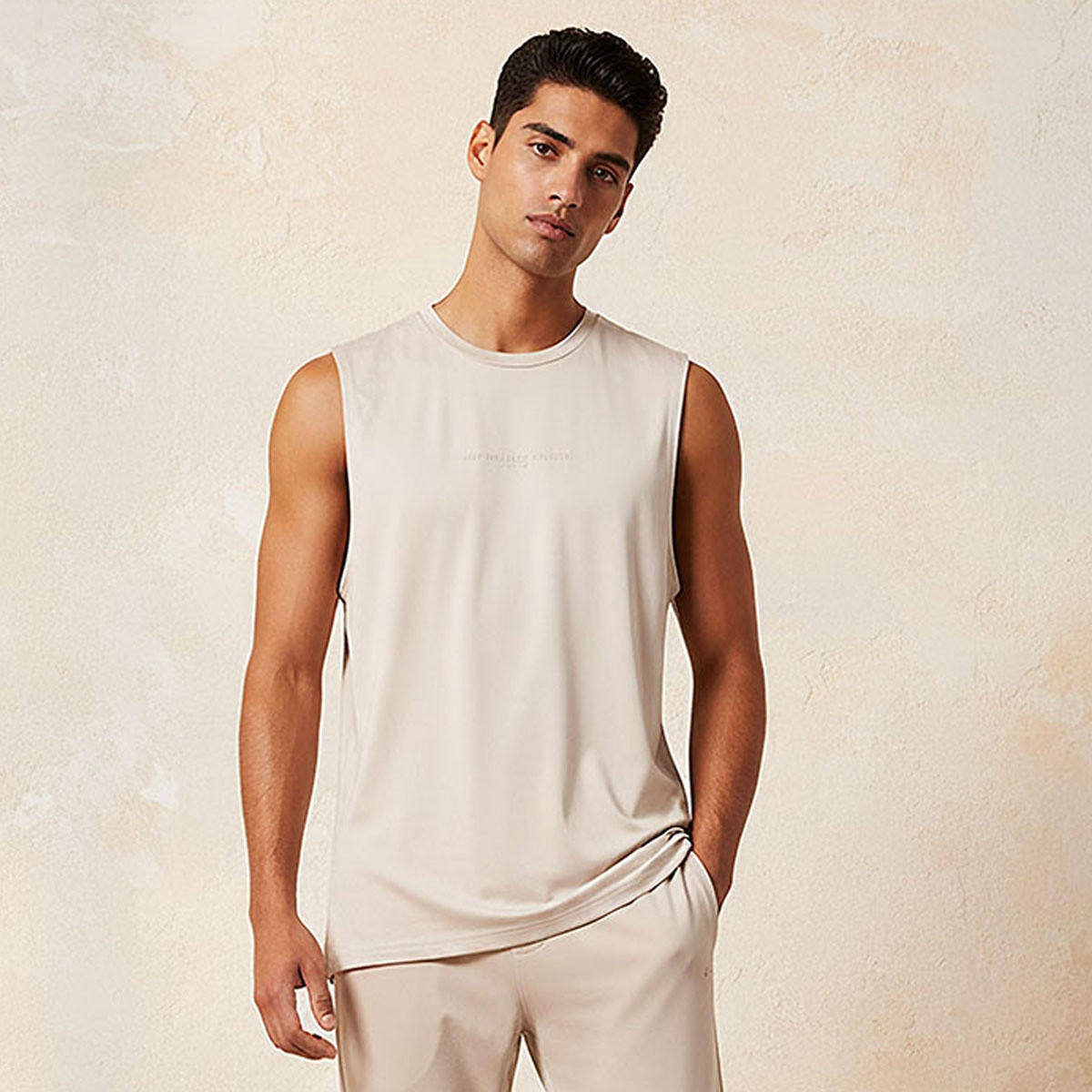 Crew Neck Sleeveless T-shirt-men-clothing-sportswearandactivewear-tshirtsandpolos-image-1