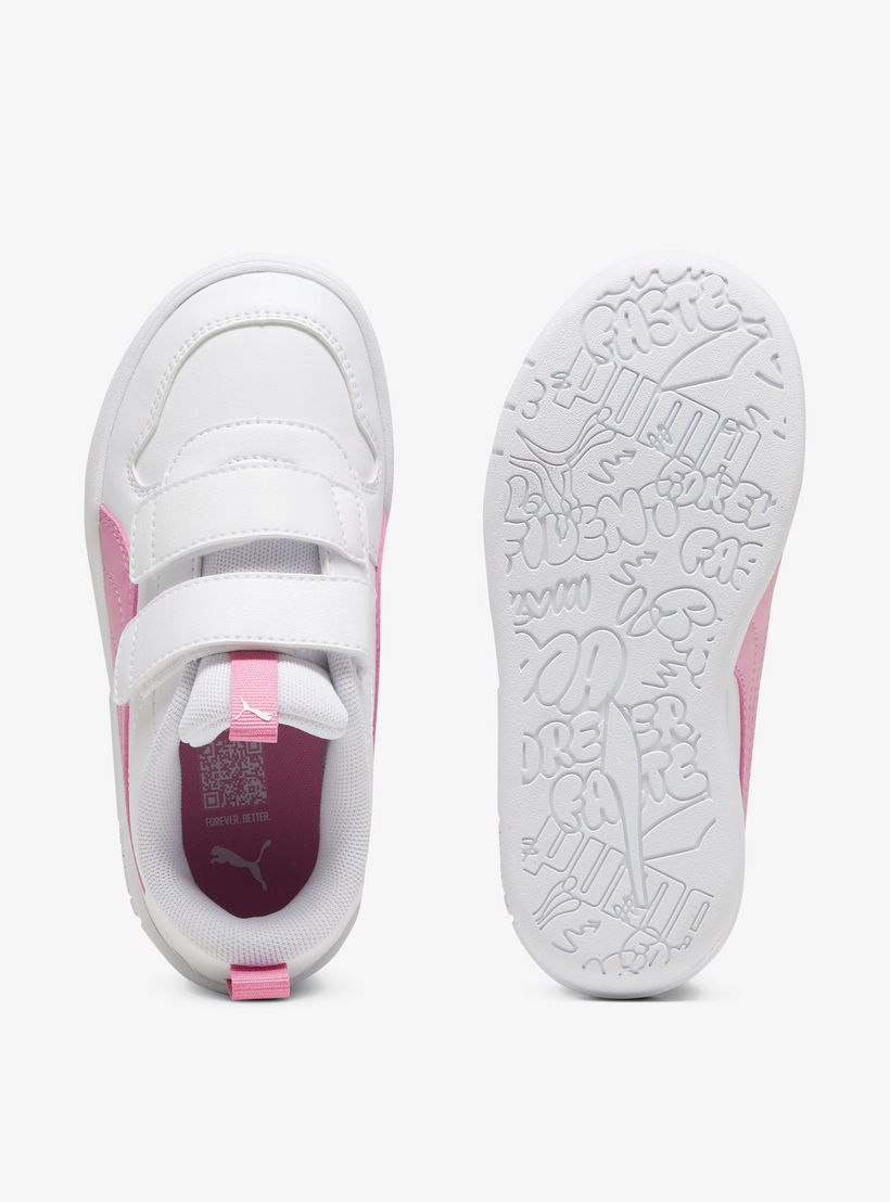 Puma Girls' Panelled Sports Shoes with Hook and Loop Closure - Multiflex SL V PS-baby-girls-shoes-closedshoes-image-5