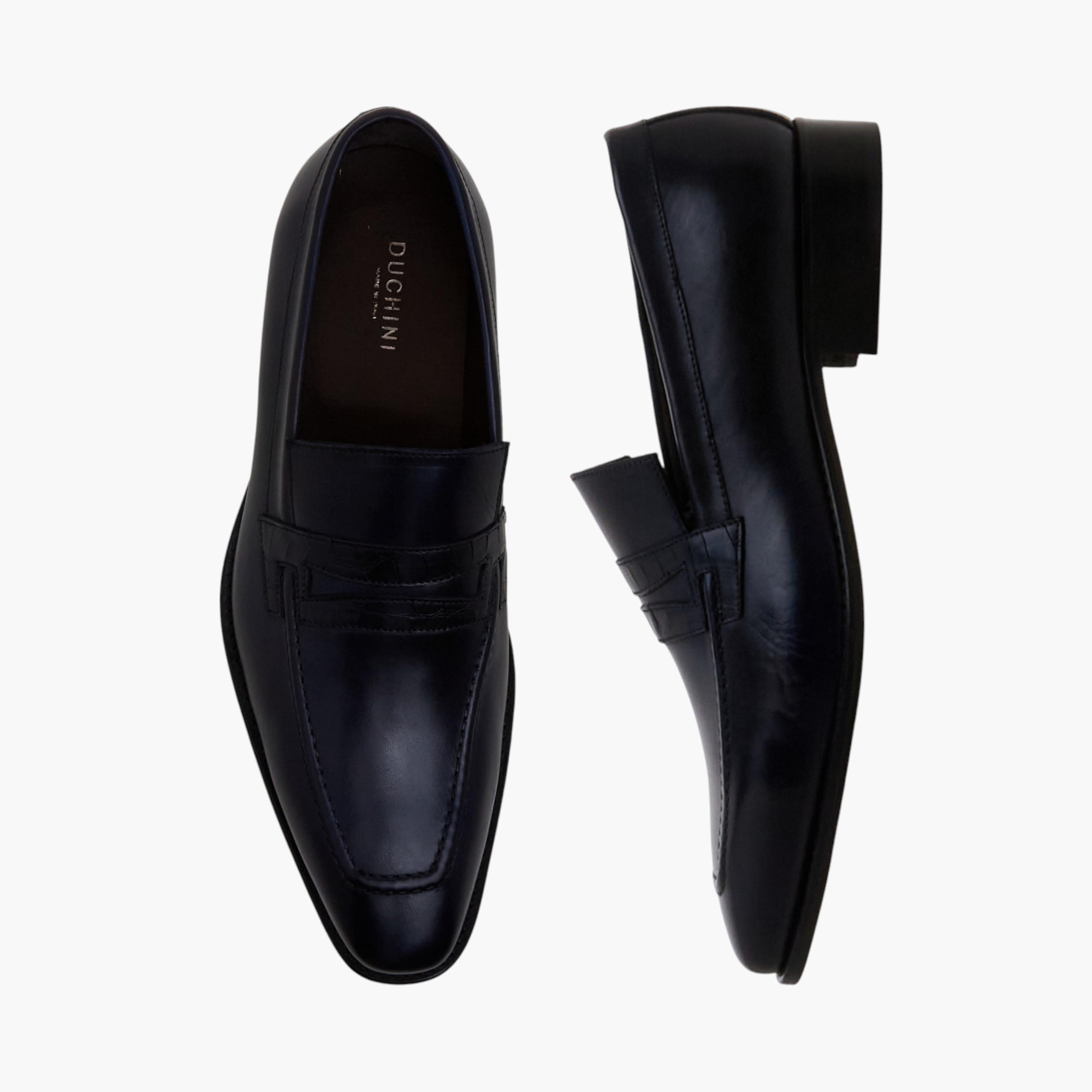 Duchini Men Slip-On Leather Loafers-men-shoes-loafersandmoccasins-image-1
