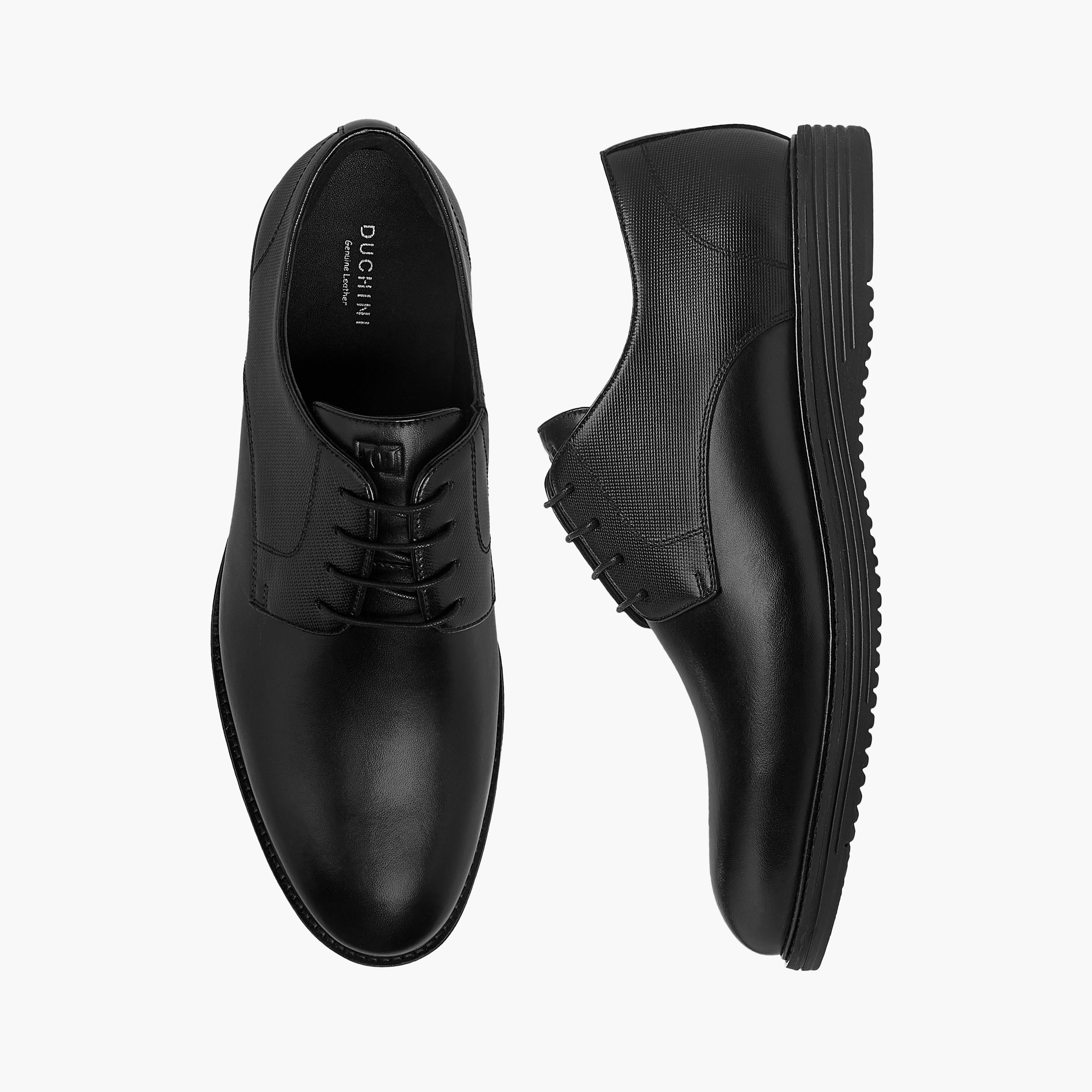 Duchini Men Genuine Leather Lace-Up Derby Shoes-men-shoes-formalshoes-image-1