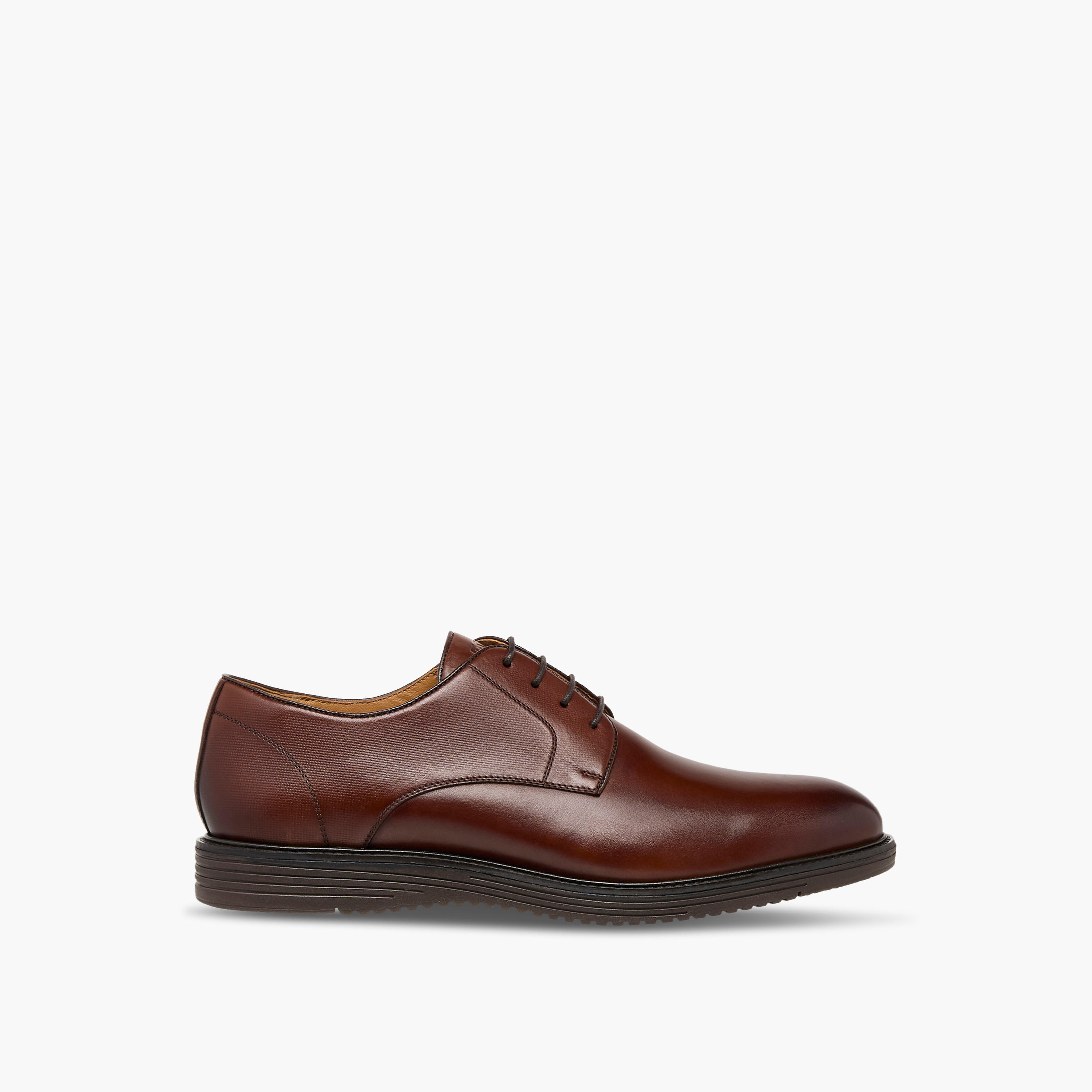 Duchini Men's Leather Solid Lace-Up Derby Shoes-men-shoes-formalshoes-image-3